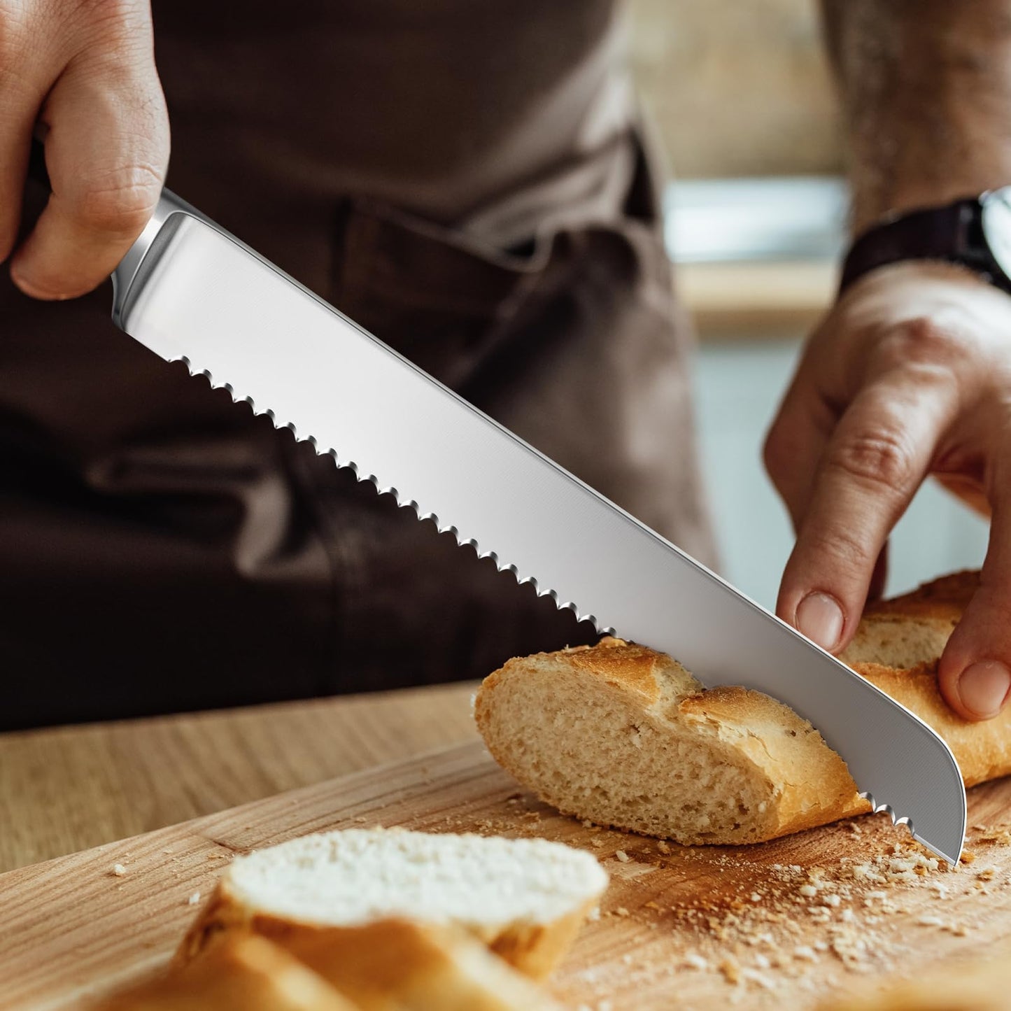 Classic 10" High Carbon Steel Bread Knife