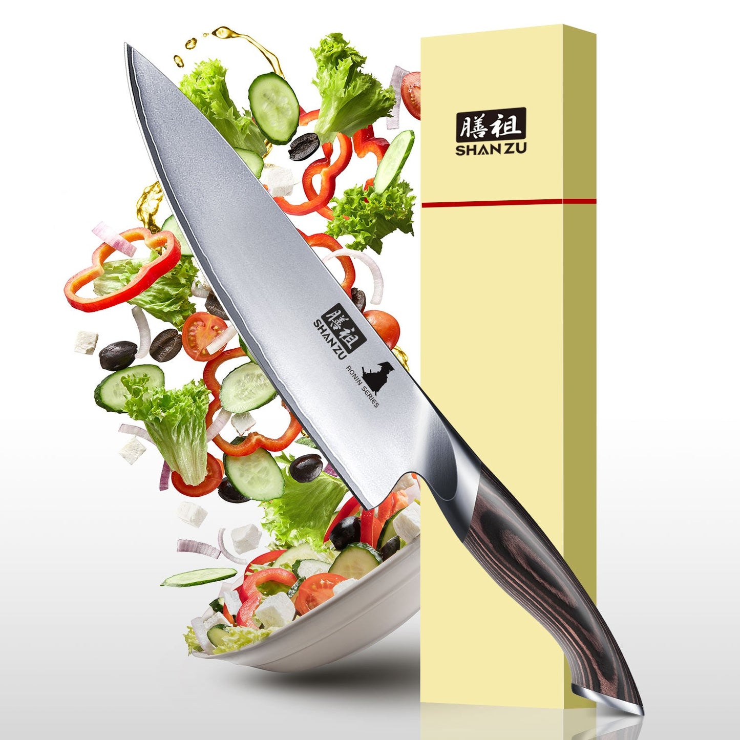 Ronin Japanese 8" Chef Knife+MAGNE TICKNIFE HOLDER