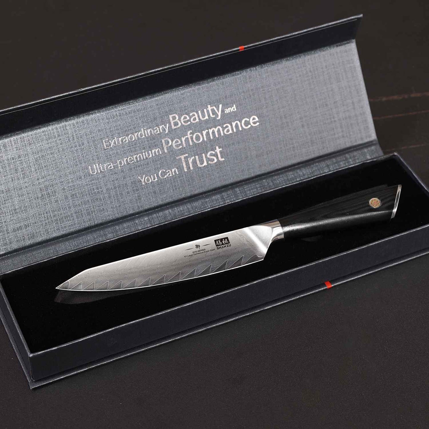 GYO Damascus Utility Knife