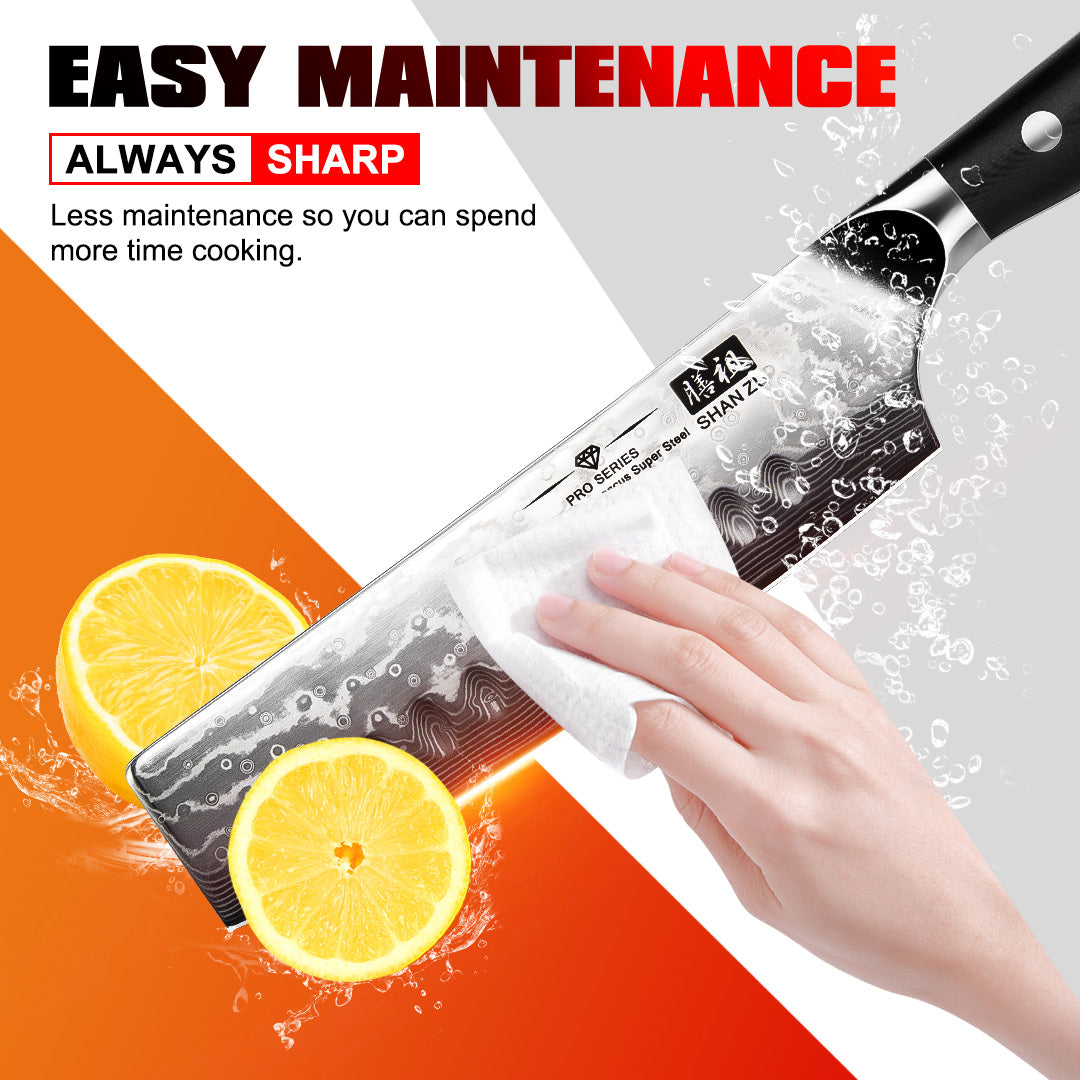 PRO Damascus Nakiri Knife+MAGNE TICKNIFE HOLDER