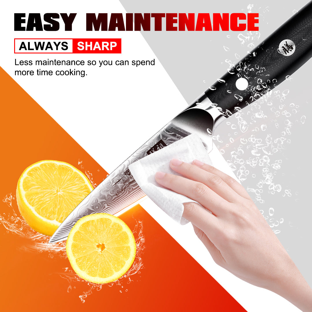 PRO Damascus Paring Knife