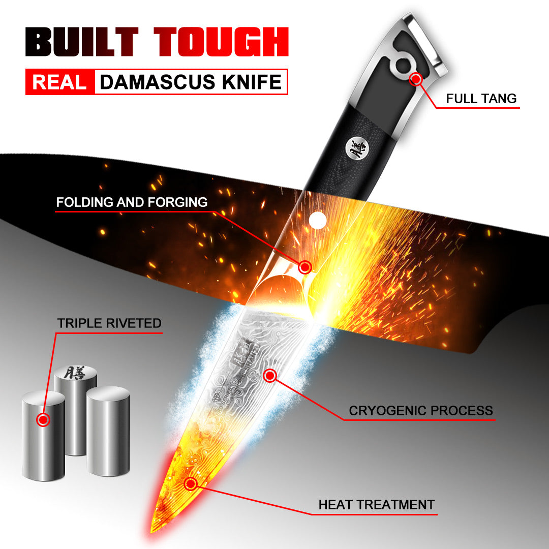 PRO Damascus Paring Knife