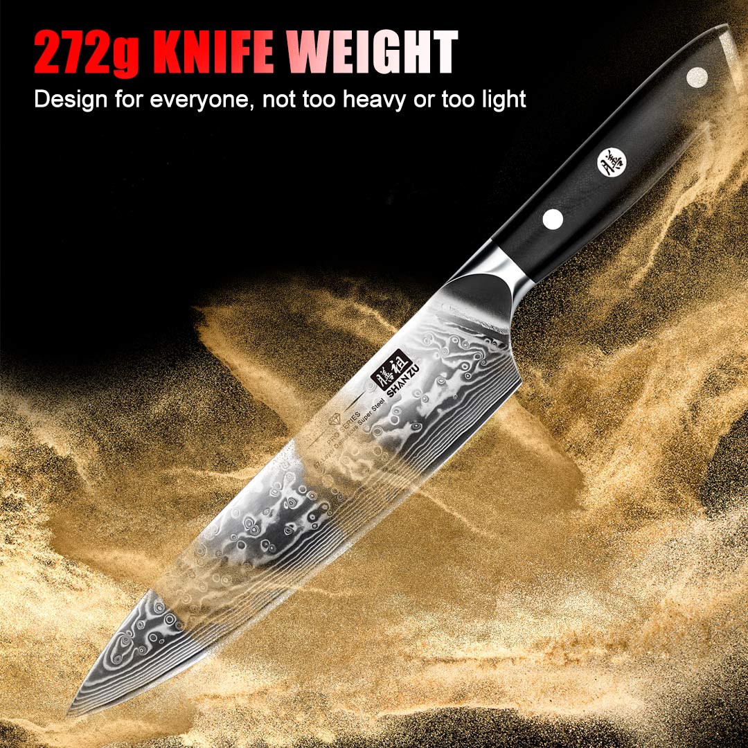 PRO Damascus Chef Knife+MAGNE TICKNIFE HOLDER
