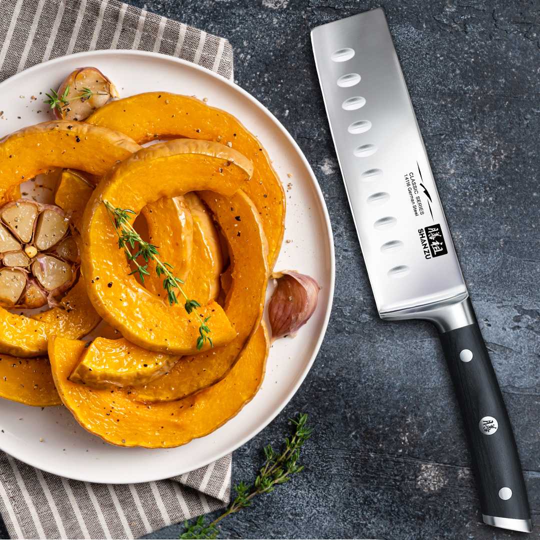 Classic 6.5" High Carbon Steel Nakiri Knife+MAGNE TICKNIFE HOLDER