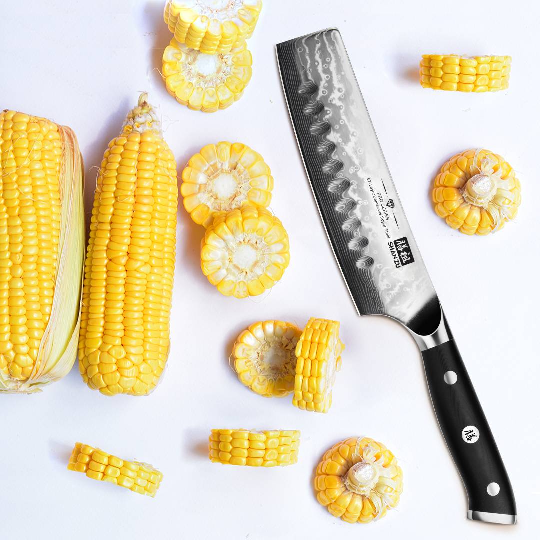 PRO Damascus Nakiri Knife+MAGNE TICKNIFE HOLDER