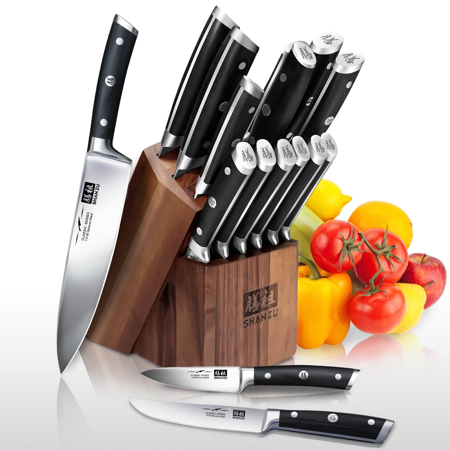 Classic 14-PCS High Carbon Steel Knife Set