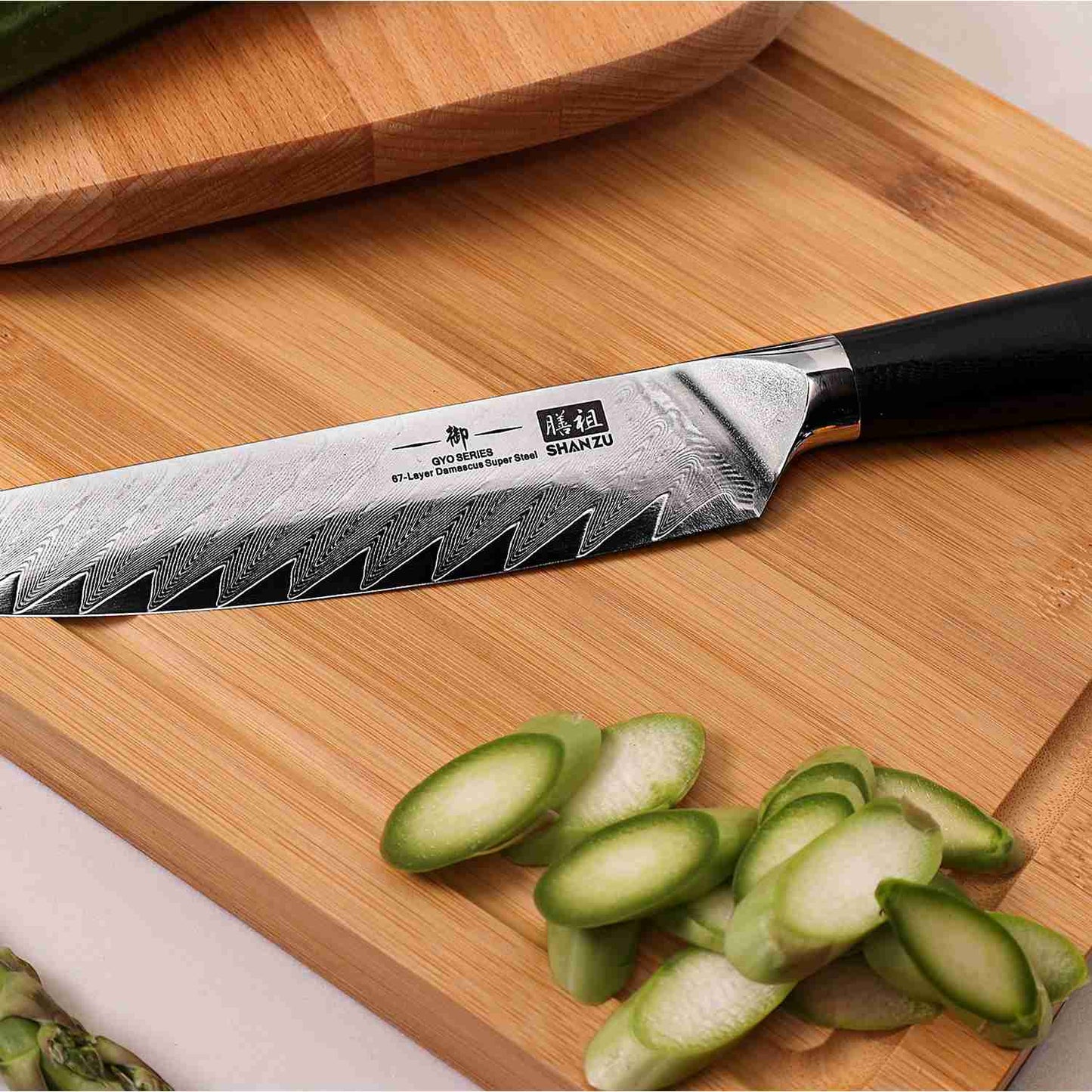 GYO Damascus Utility Knife