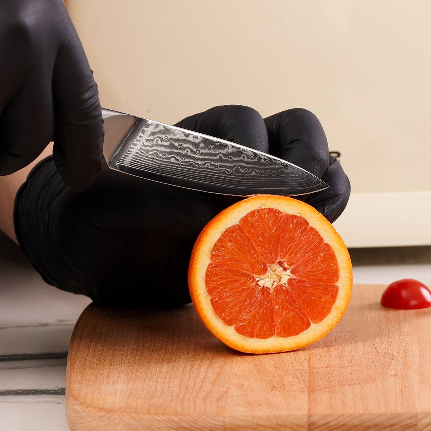 SHAN ZU Pro Series – 3-Piece Classic Damascus Knife Set + 12" Magnetic Knife Holder