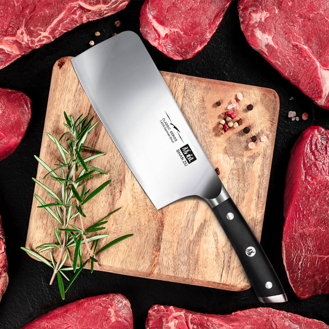 Classic 7" High Carbon Steel Chopping Knife
