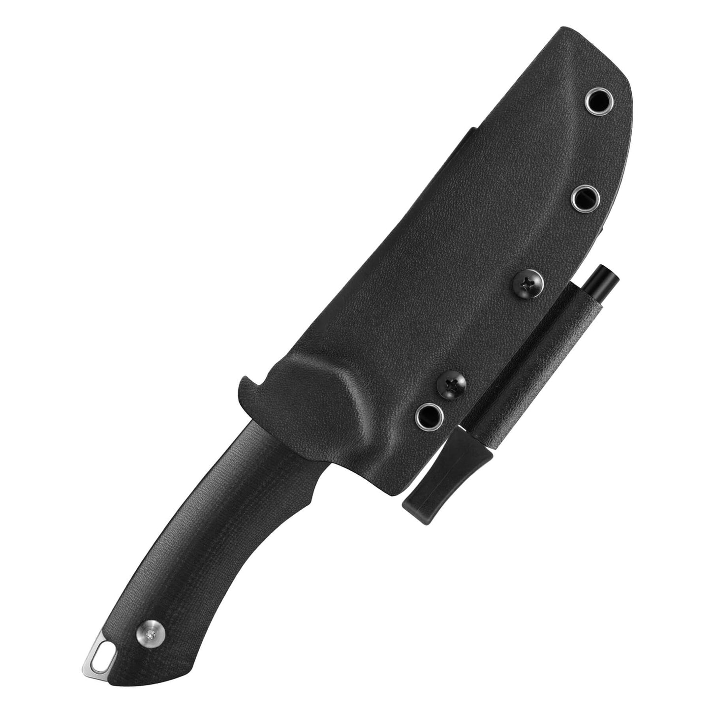 9.52" Black Vesta Saber Ground Fixed Blade Knife