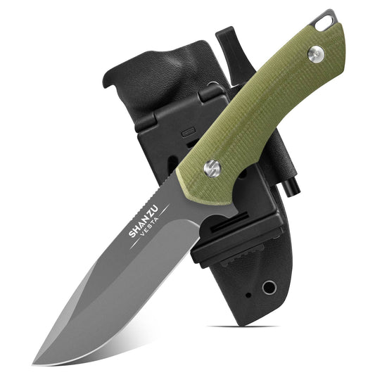 9.52" Green Vesta Saber Ground Fixed Blade Knife