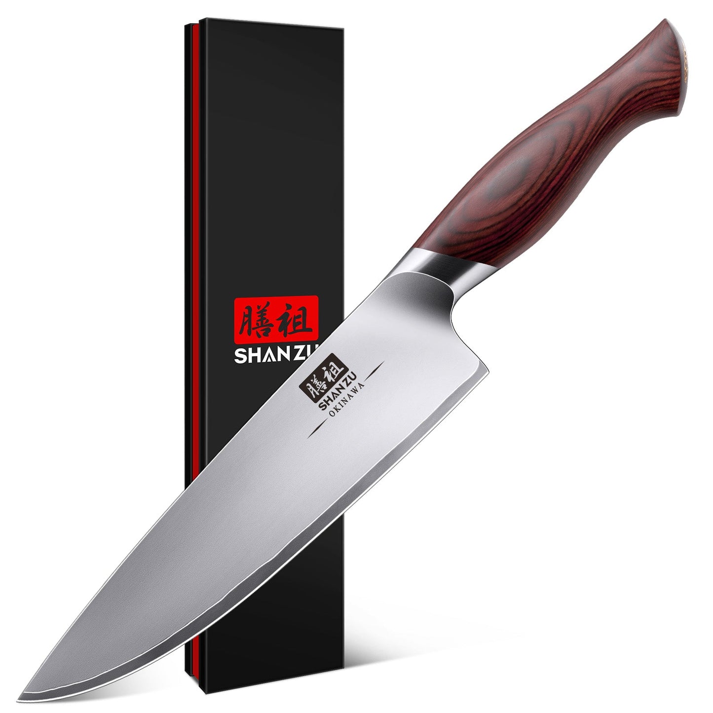 OKINAWA Series | SHAN ZU 8-inch Chef's Knife+MAGNE TICKNIFE HOLDER