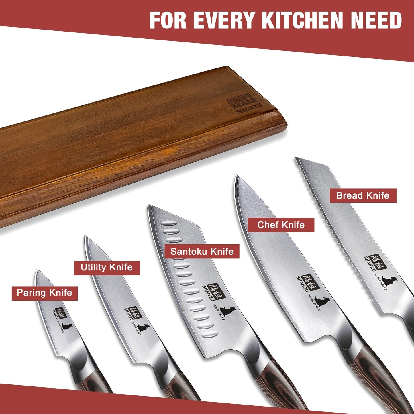 Ronin 6-PCS Japanese Kitchen Knife Set