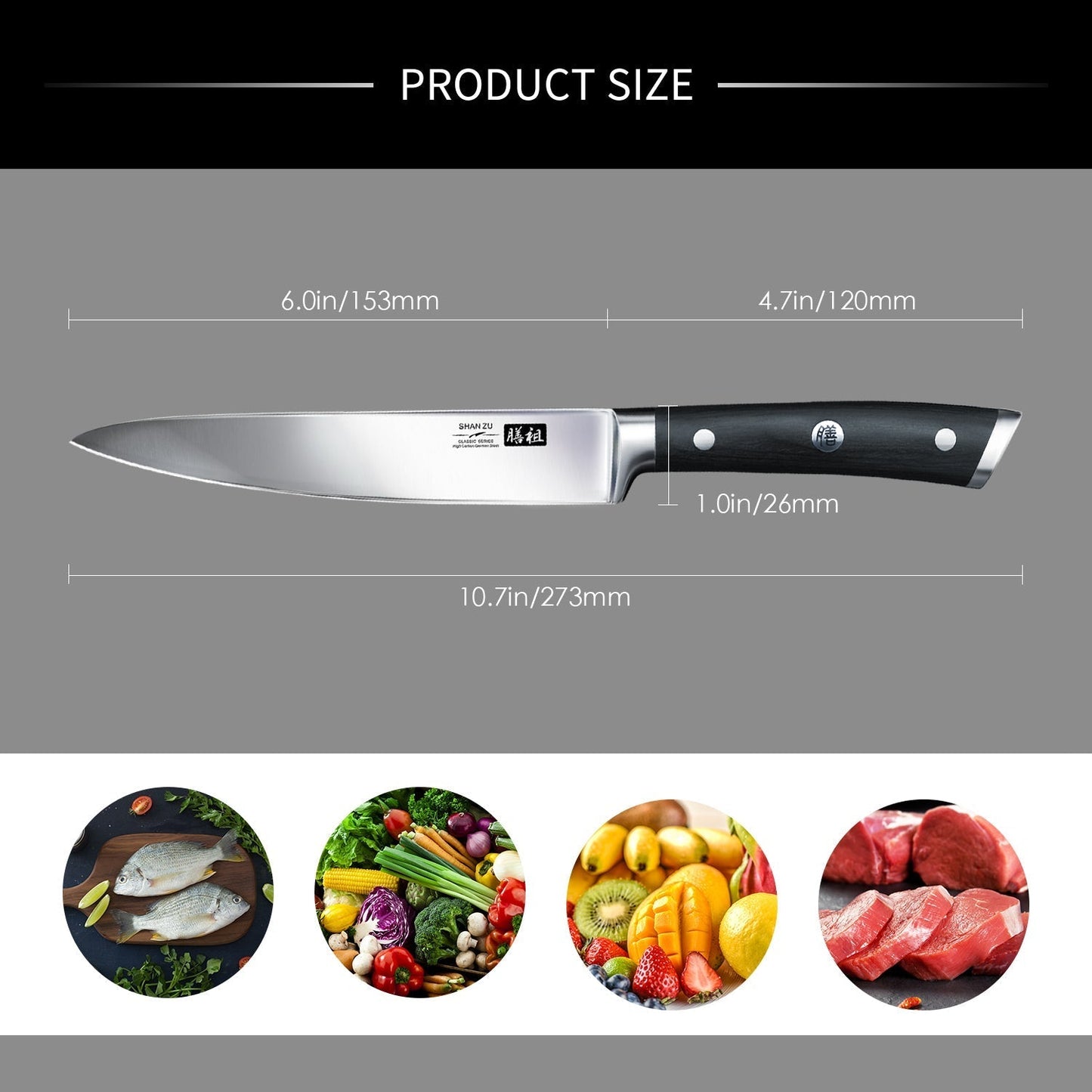 Classic 6" High Carbon Steel Utilty Knife