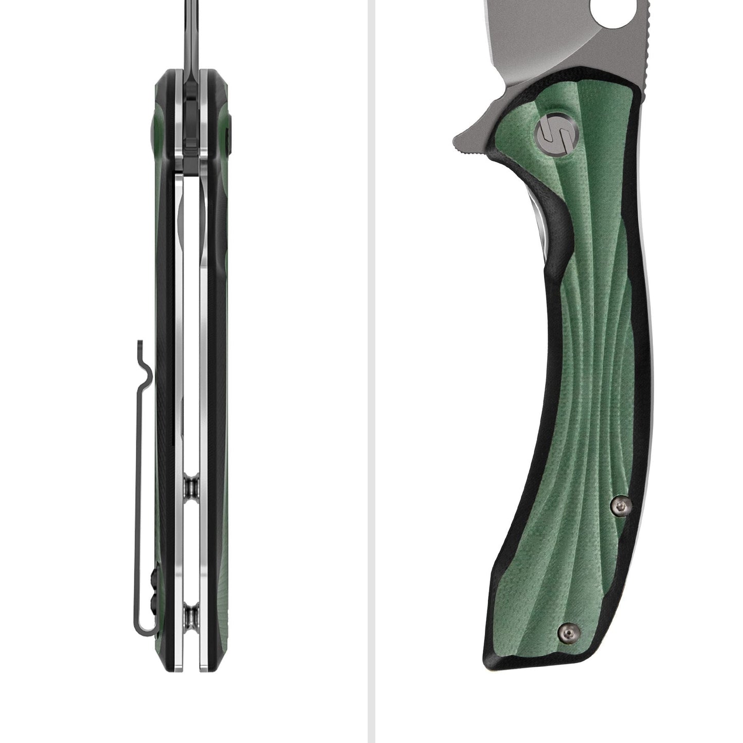 Green Peafowl | Liner Lock Knife | 7.80” ZDF905 Blade & G10 Handle