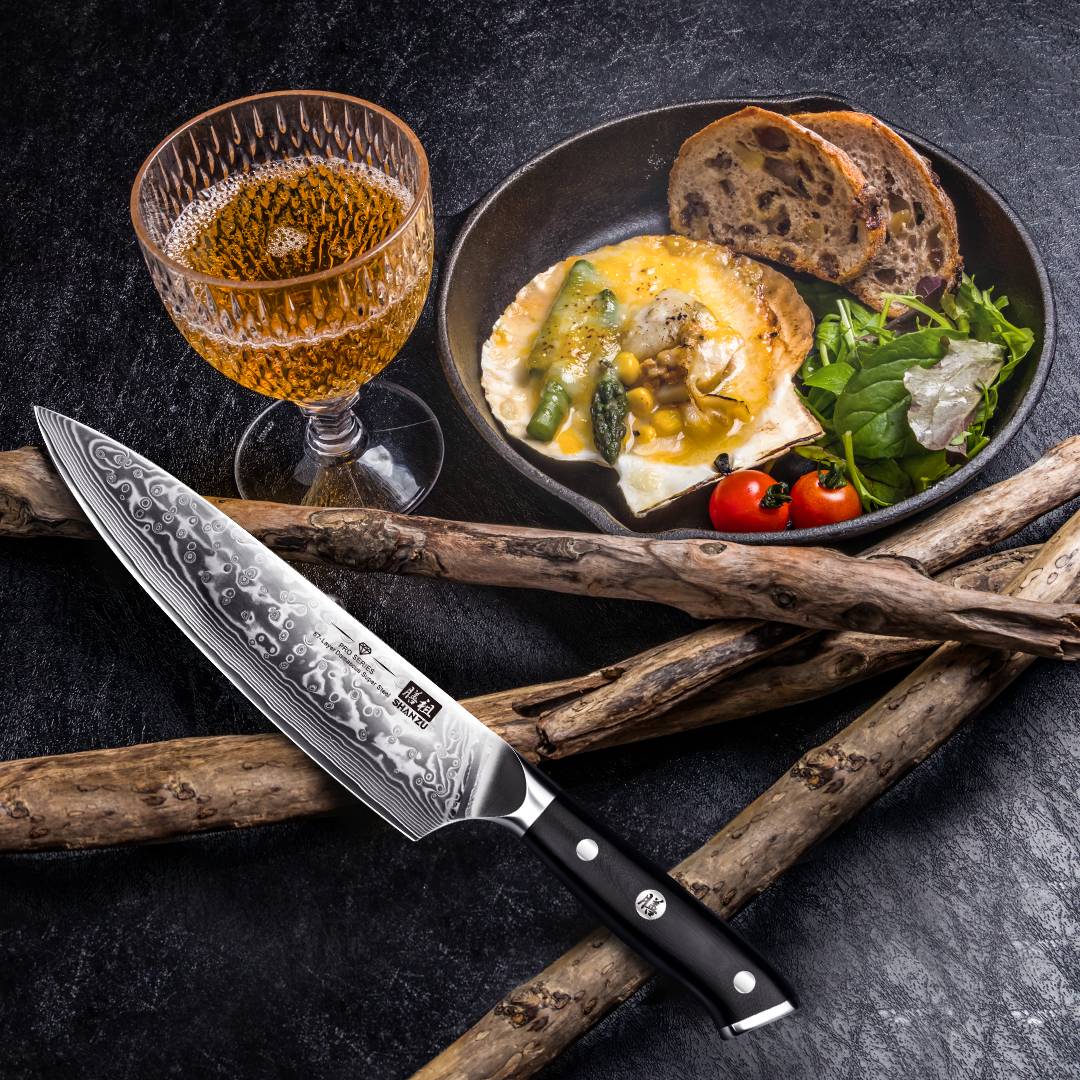 PRO Damascus Chef Knife+MAGNE TICKNIFE HOLDER