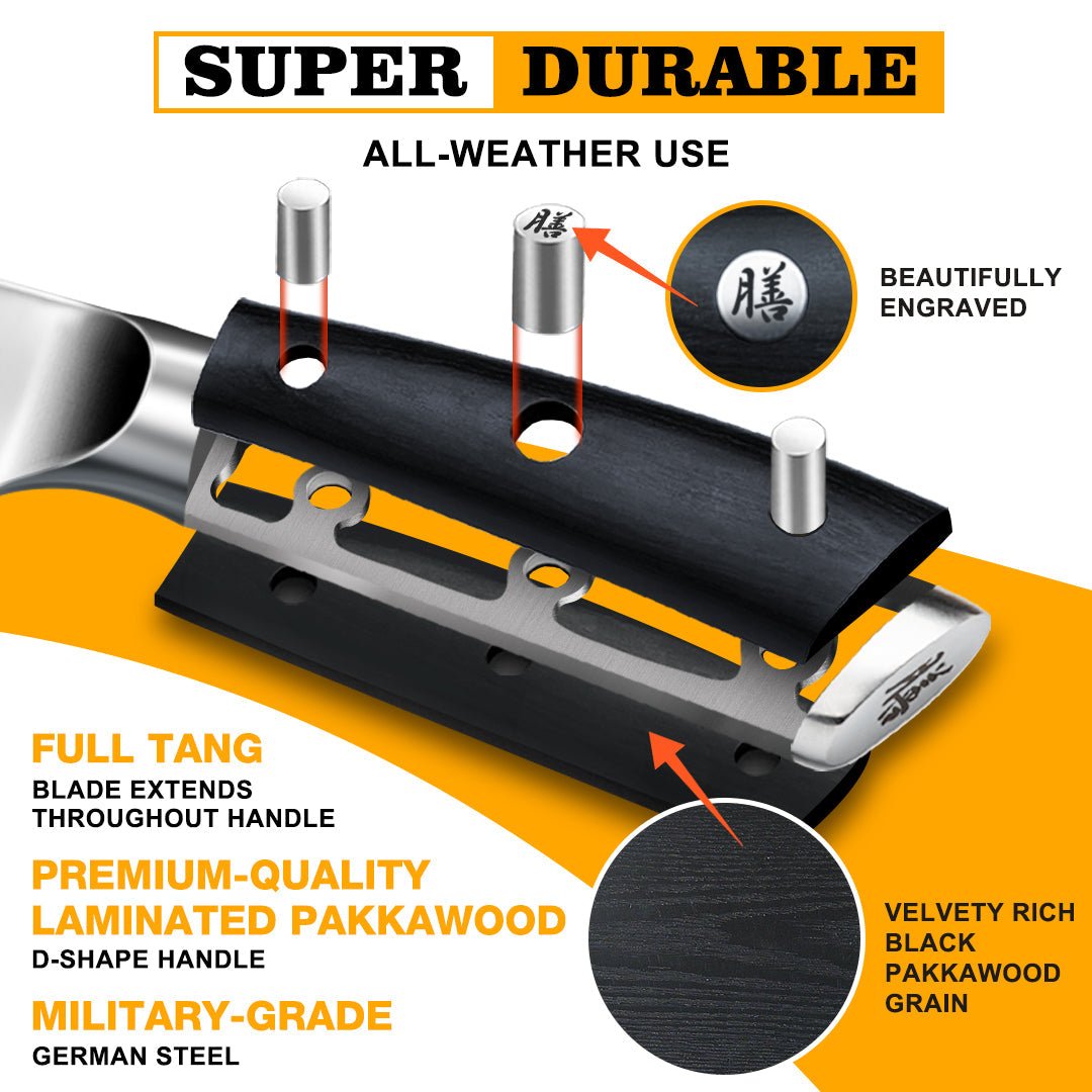 Classic 7" High Carbon Steel Fillet Knife++MAGNE TICKNIFE HOLDER