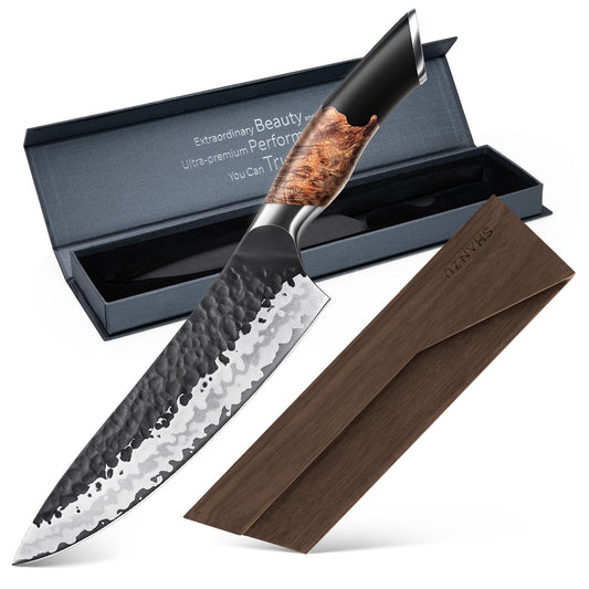 Tengu 8" Japanese BBQ Chef Knife+MAGNE TICKNIFE HOLDER