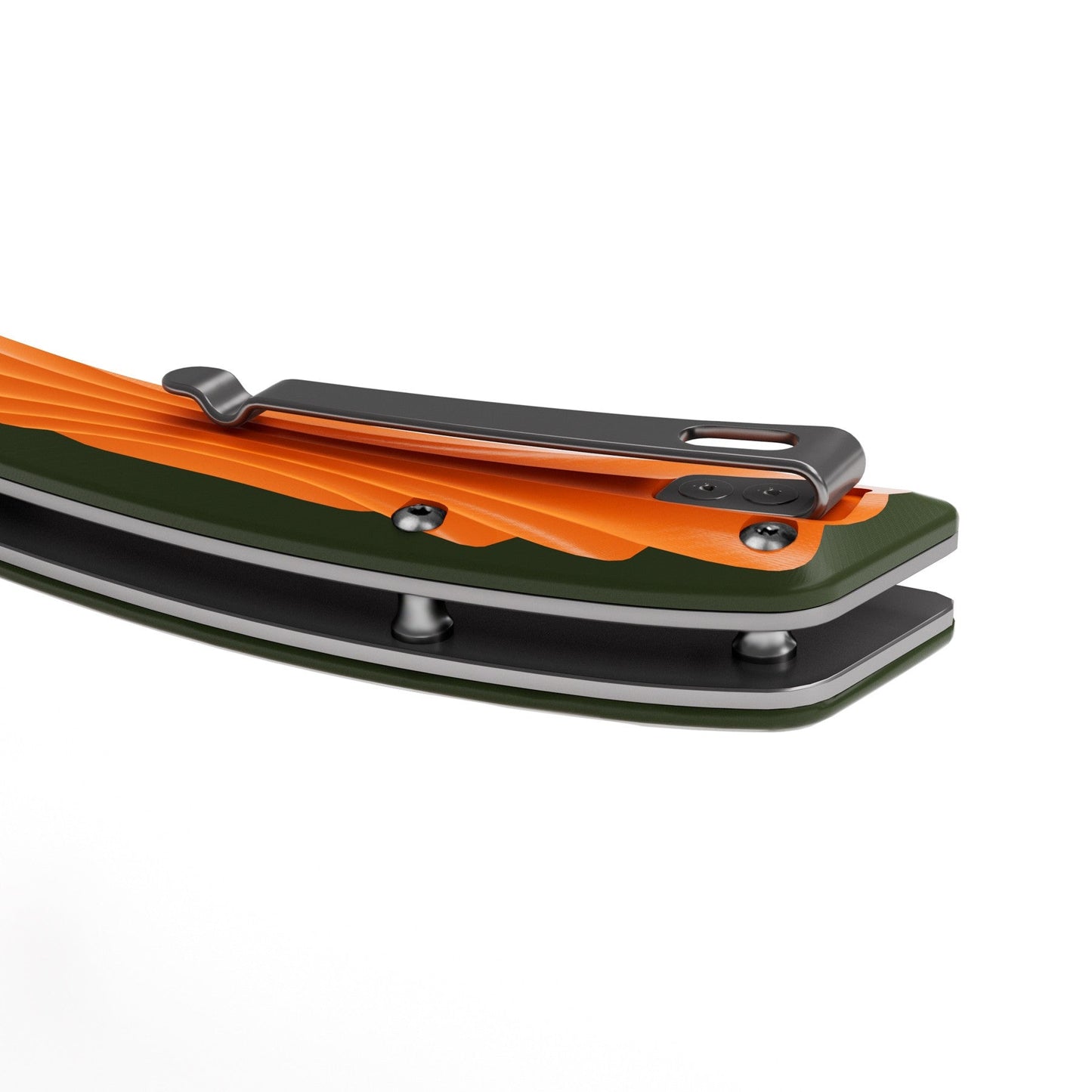 Orange Peafowl | Liner Lock Knife | 7.80” ZDF905 Blade & G10 Handle