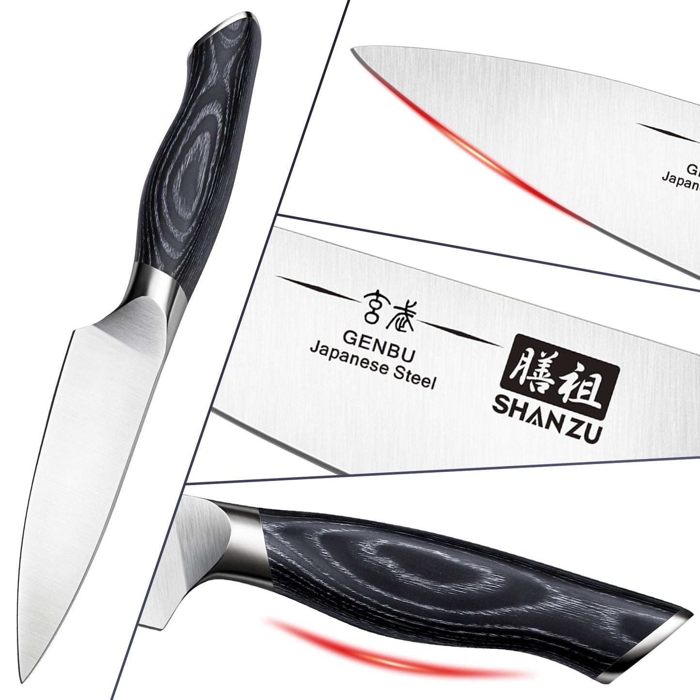 SHAN ZU 3.75 Inch Paring Knife | Genbu Series