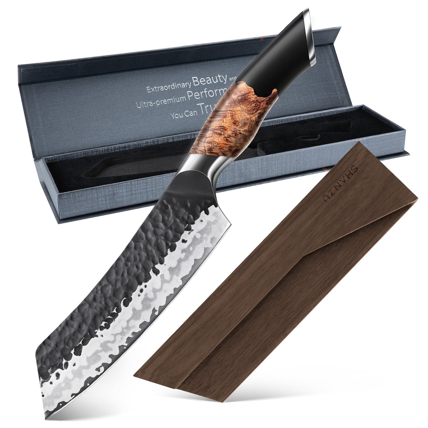 Tengu 7" Japanese Santoku Knife+MAGNE TICKNIFE HOLDER