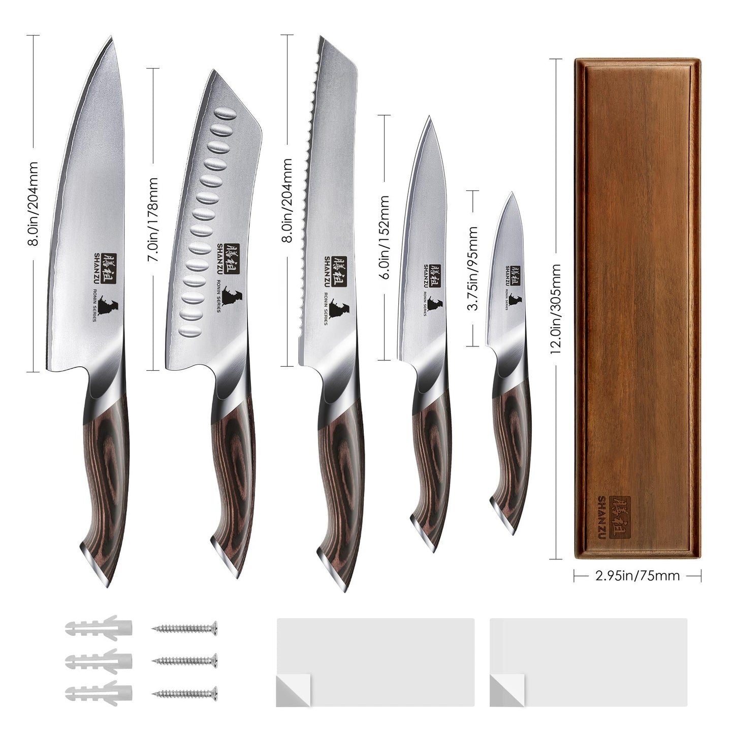 Ronin 6-PCS Japanese Kitchen Knife Set