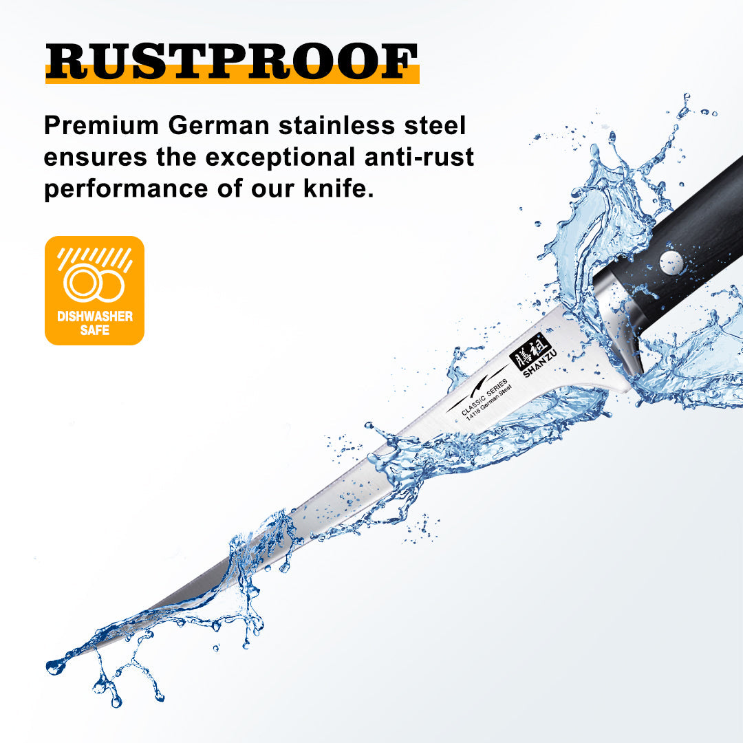 Classic 7" High Carbon Steel Fillet Knife++MAGNE TICKNIFE HOLDER