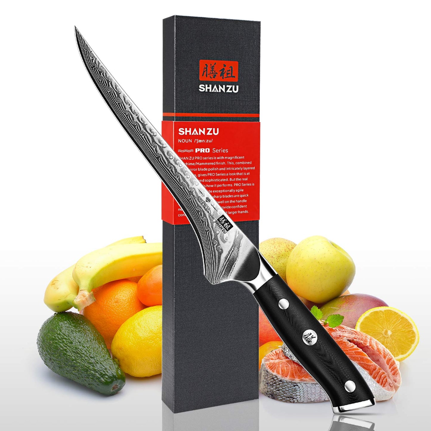 PRO Damascus Fillet Knife+MAGNE TICKNIFE HOLDER