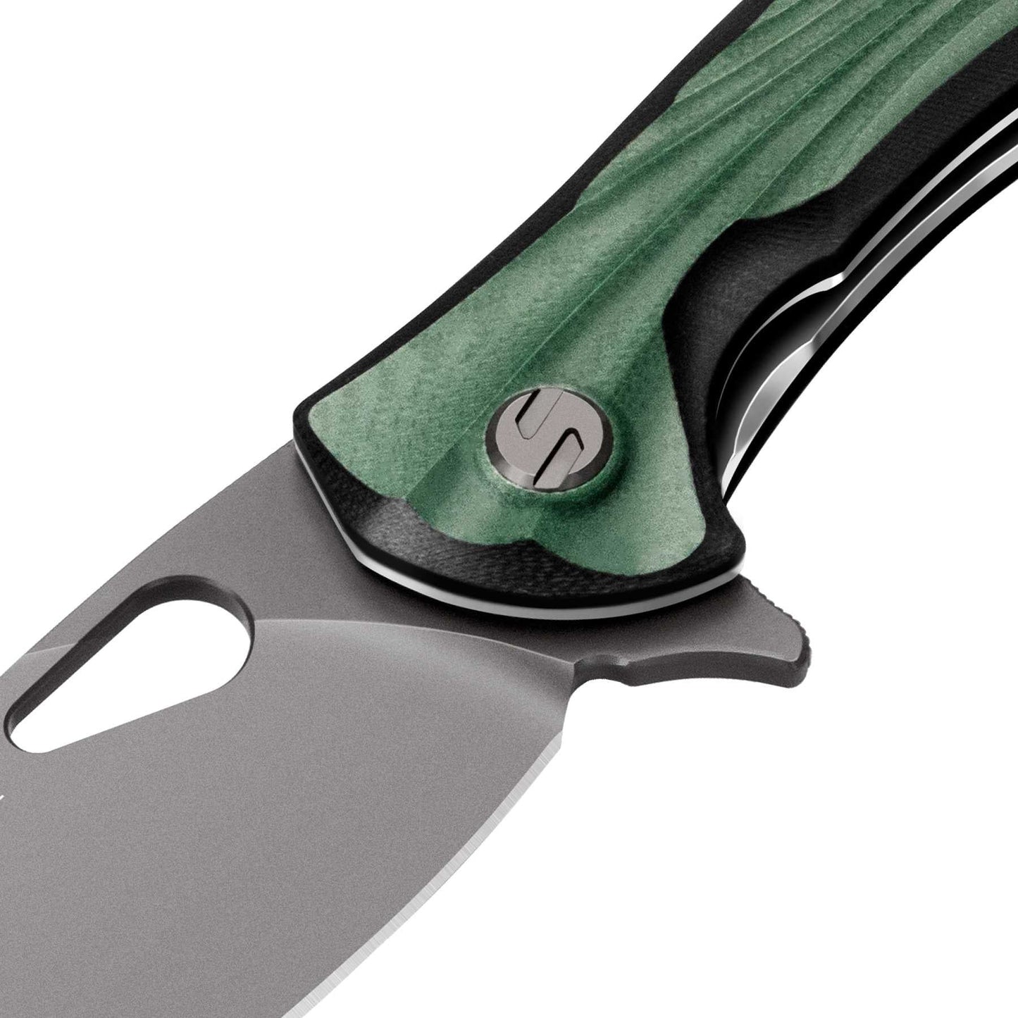 Green Peafowl | Liner Lock Knife | 7.80” ZDF905 Blade & G10 Handle