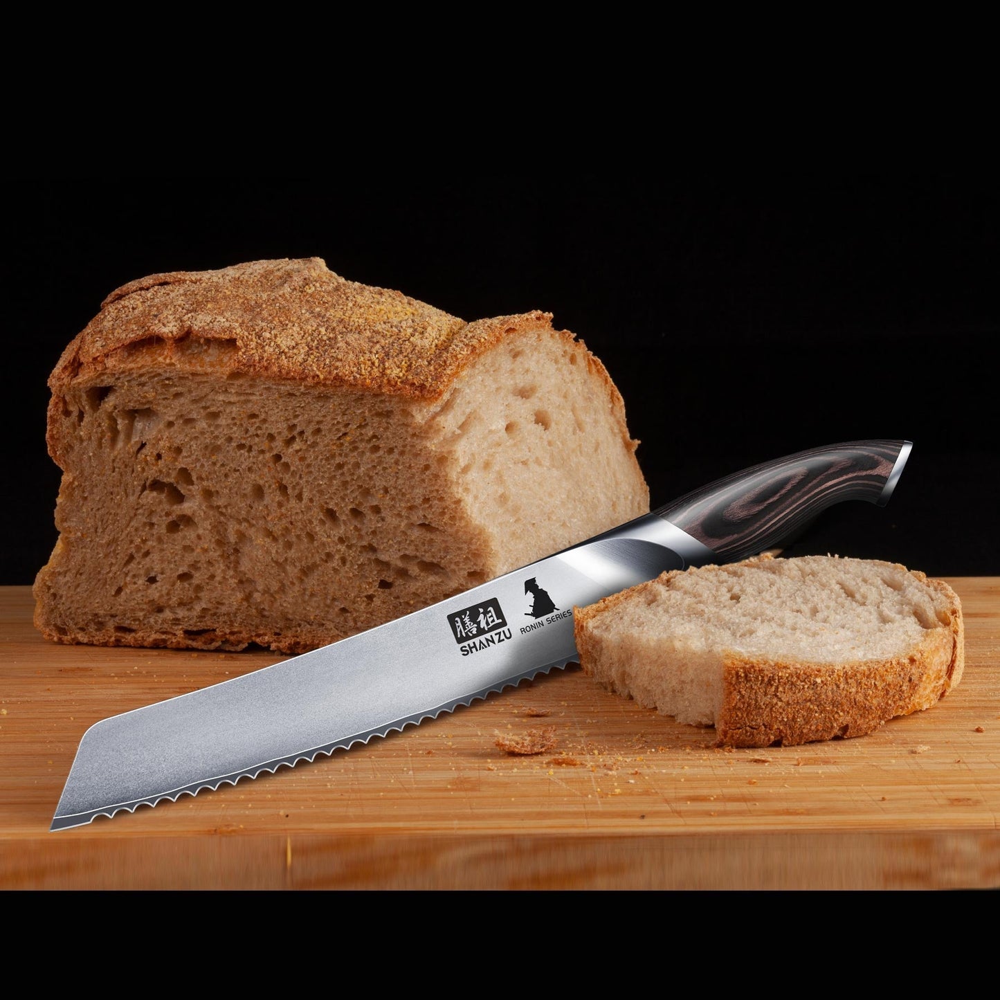Ronin Japanese 8" Bread Knife+MAGNE TICKNIFE HOLDER