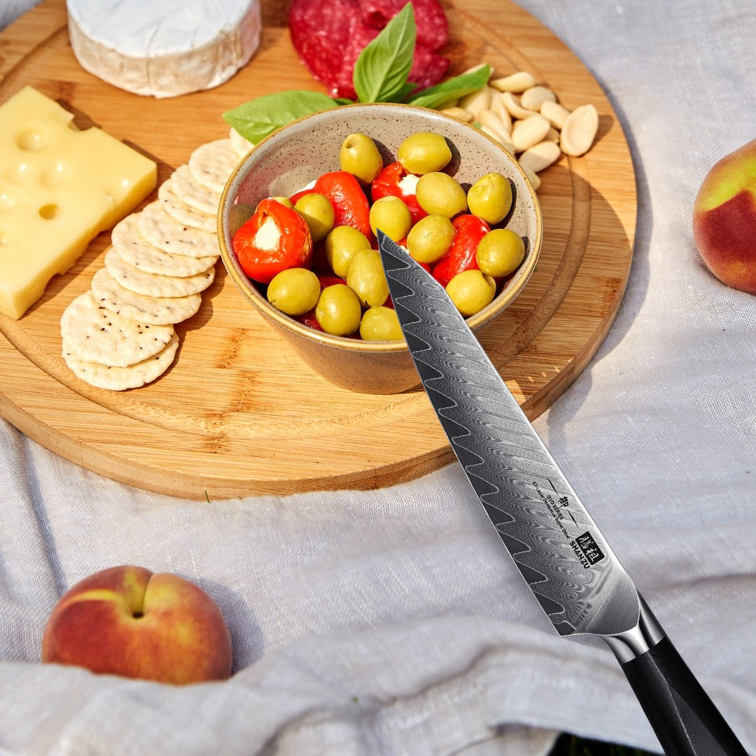 GYO Damascus Utility Knife