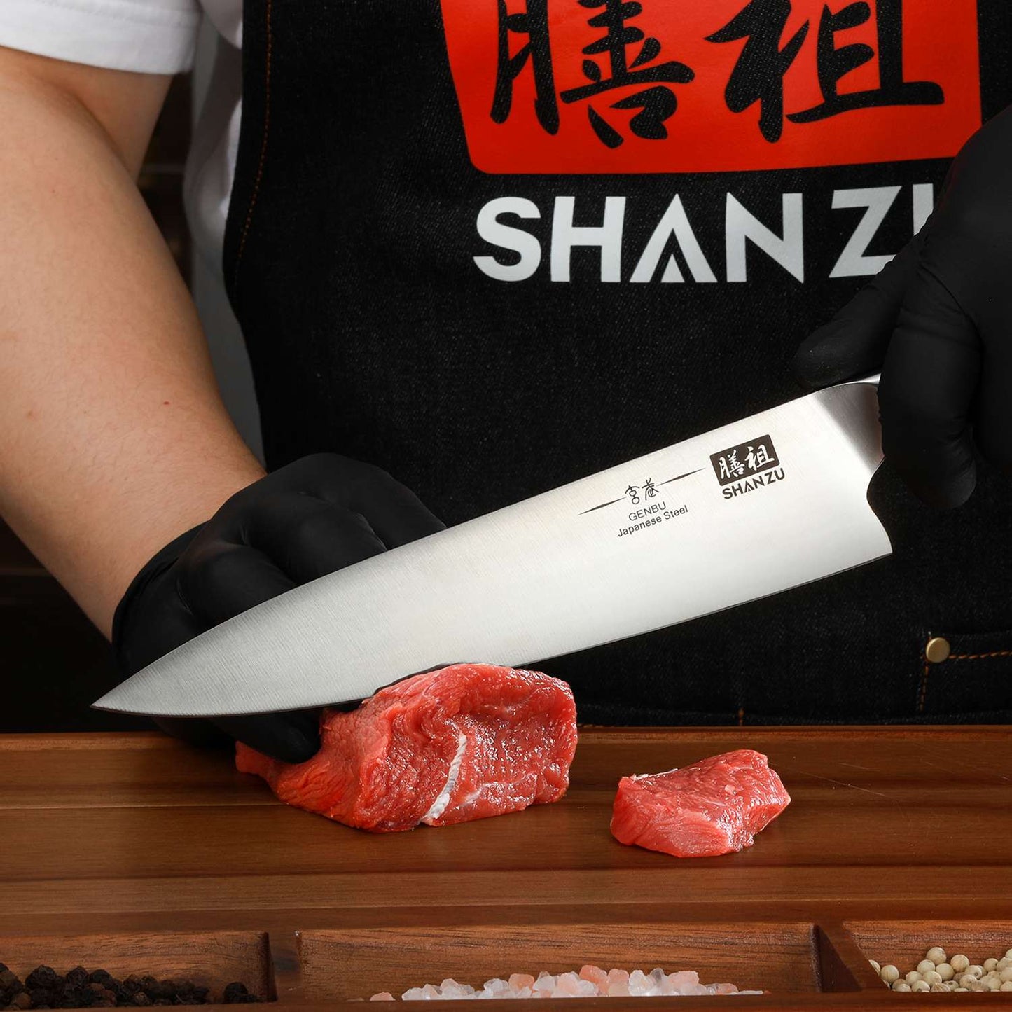 Genbu 16-PCS Kitchen Knife Set With Block