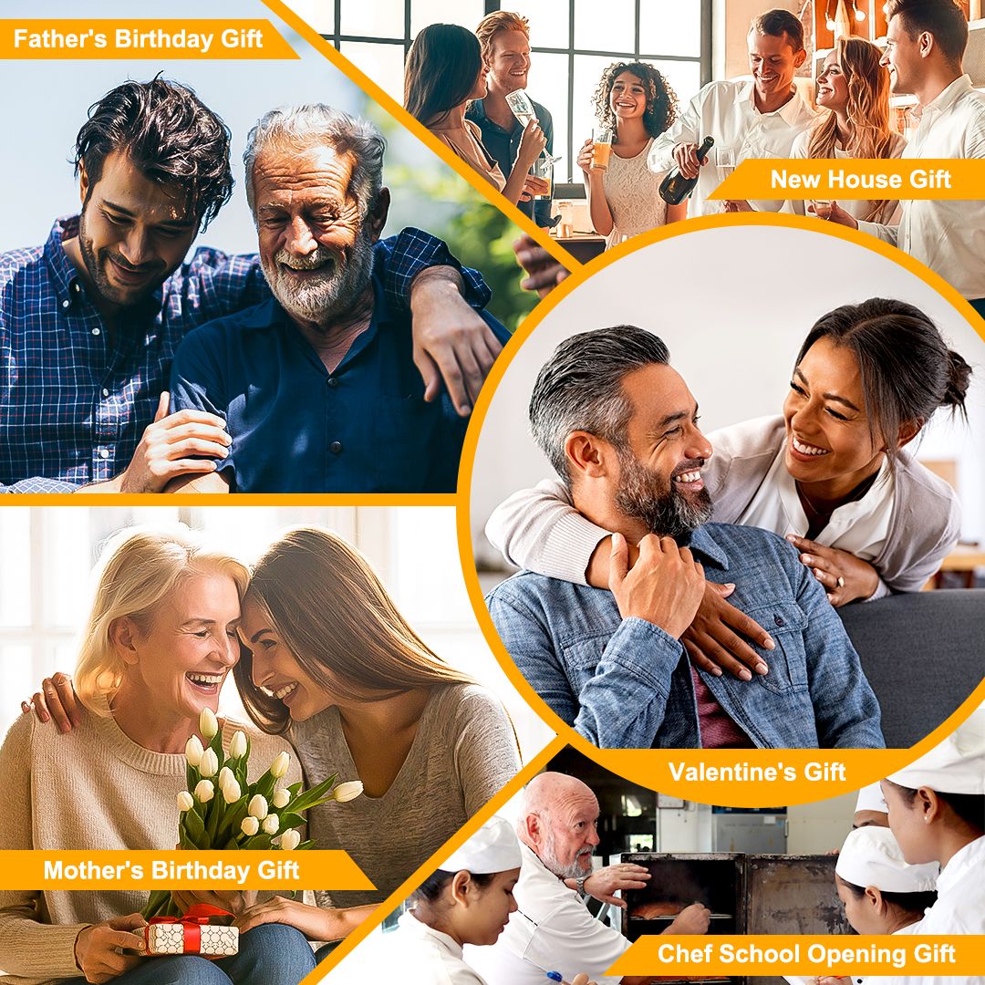 Classic 7" High Carbon Steel Cleaver Knife