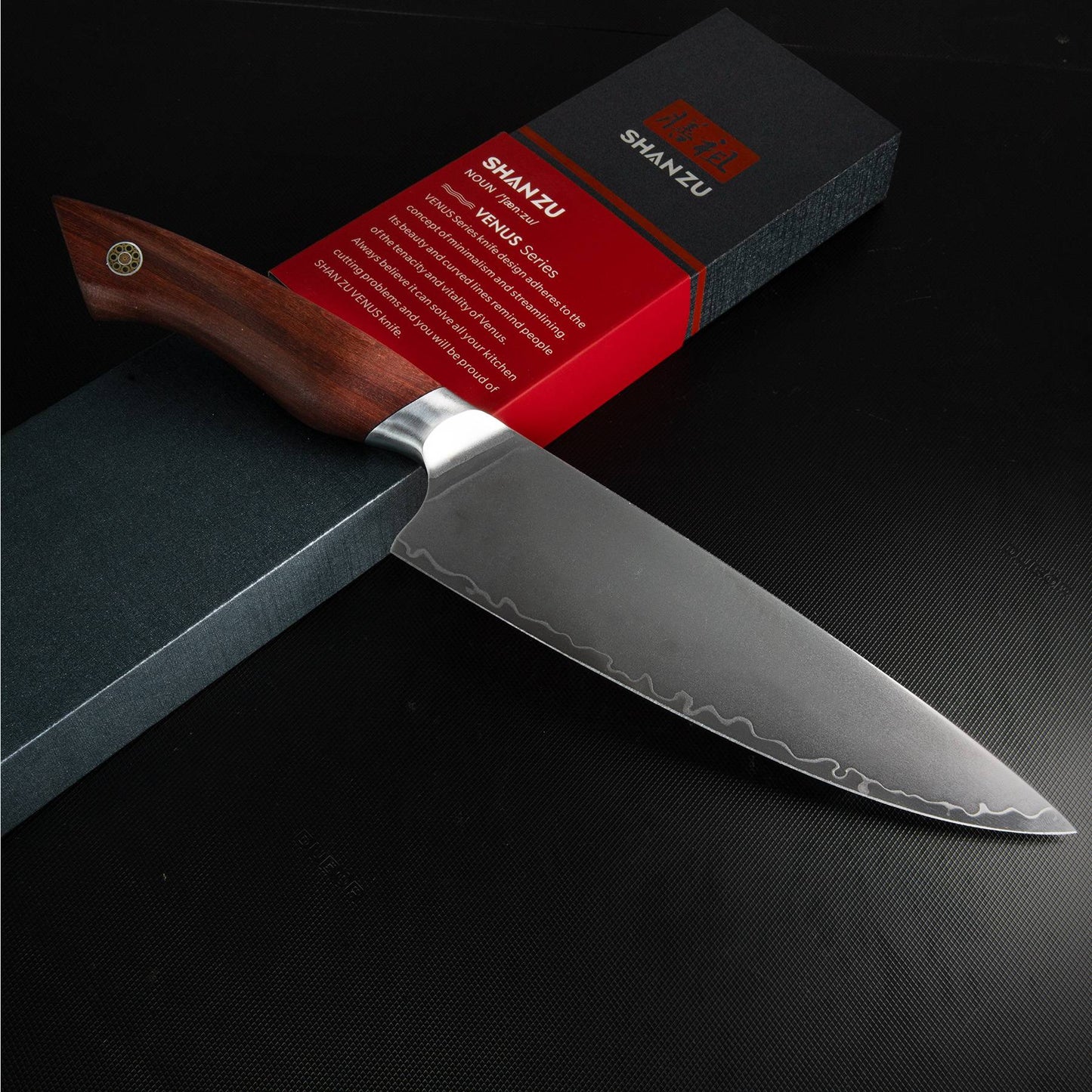 Seagull American S35VN 8" Chef knife+MAGNE TICKNIFE HOLDER
