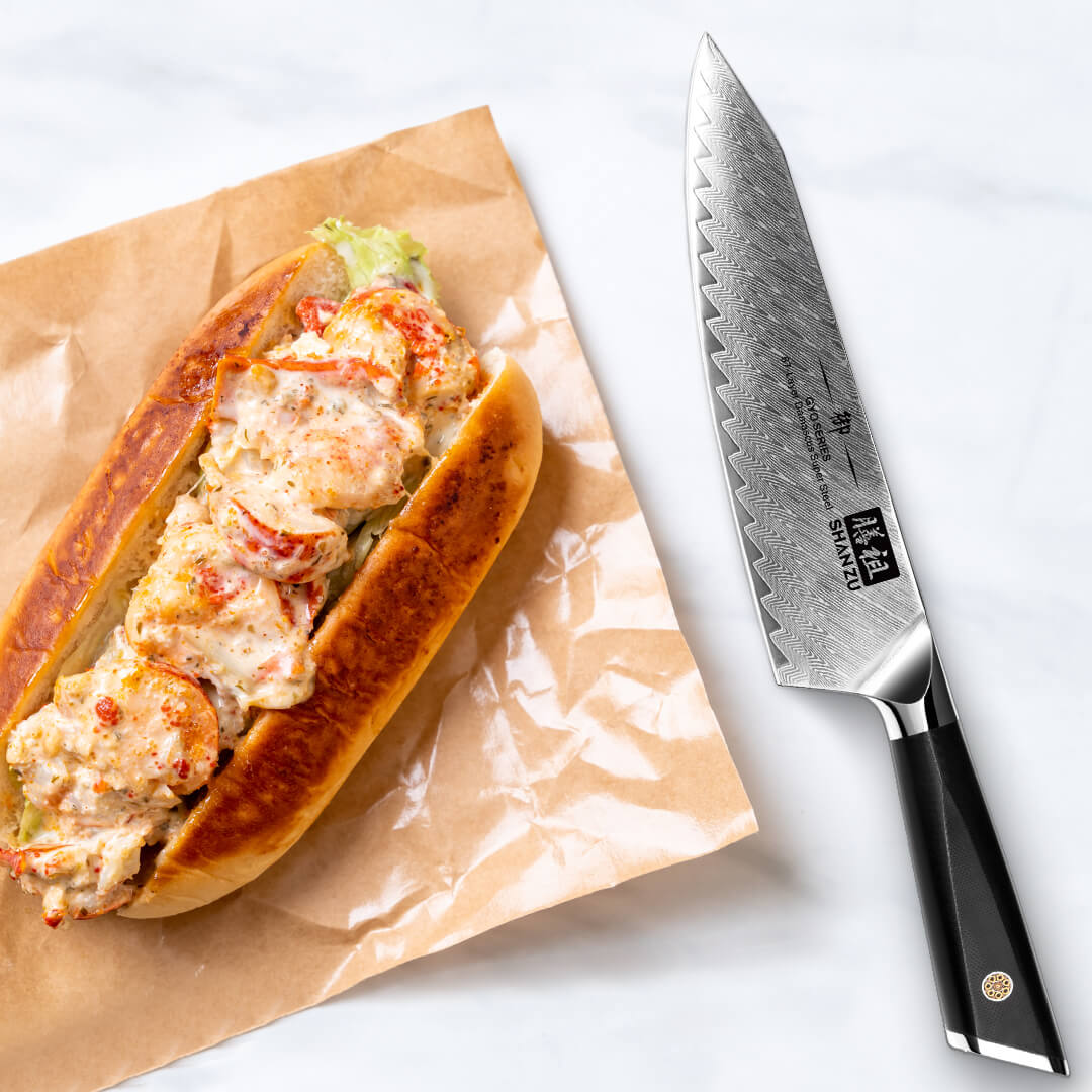 GYO Damascus Chef Knife+MAGNE TICKNIFE HOLDER