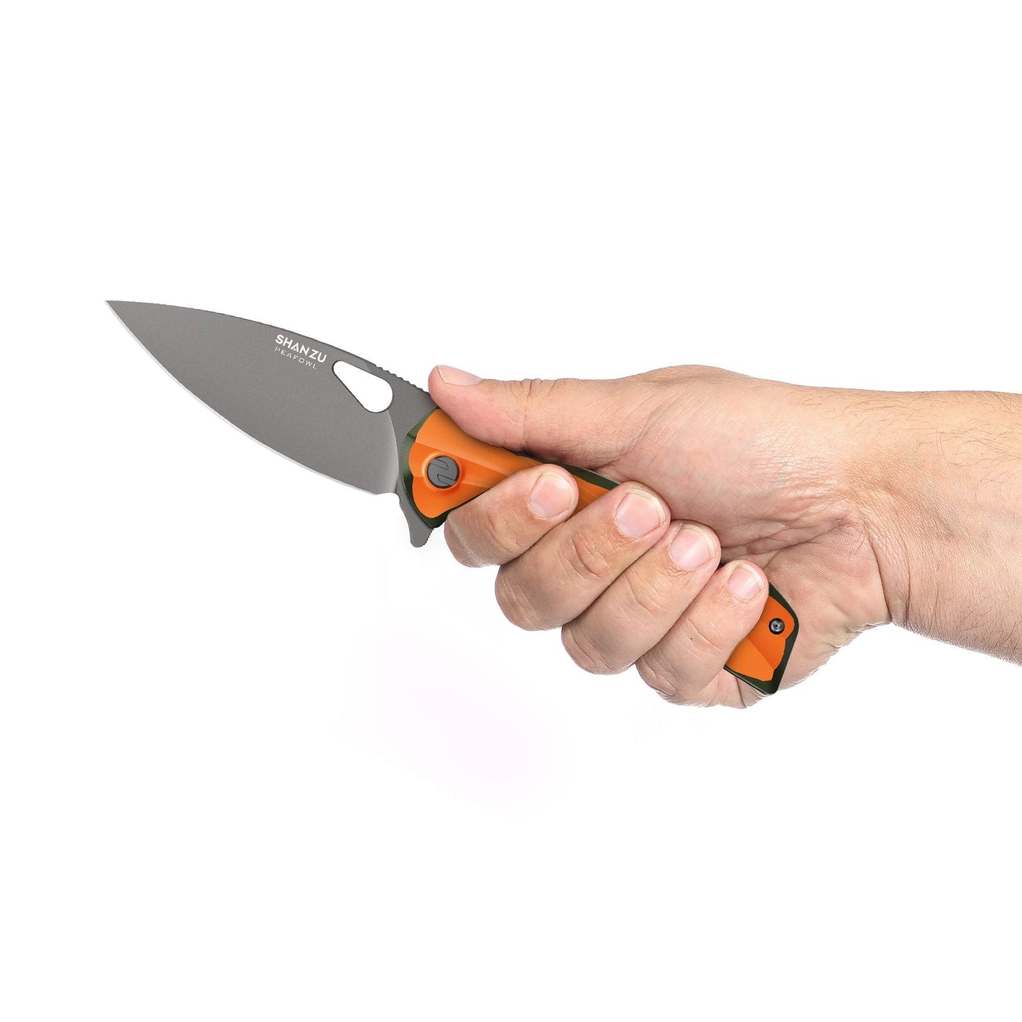 Orange Peafowl | Liner Lock Knife | 7.80” ZDF905 Blade & G10 Handle