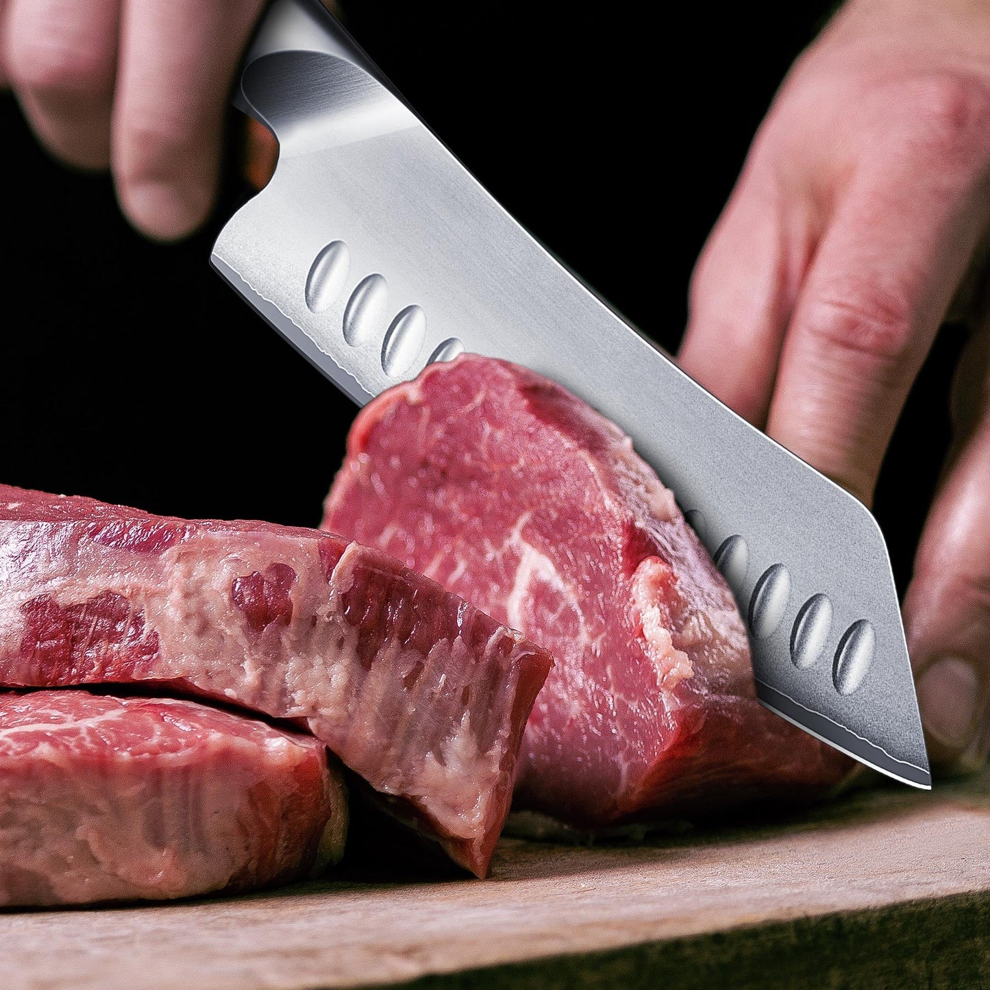 Ronin Japanese 7" Santoku Knife+MAGNE TICKNIFE HOLDER