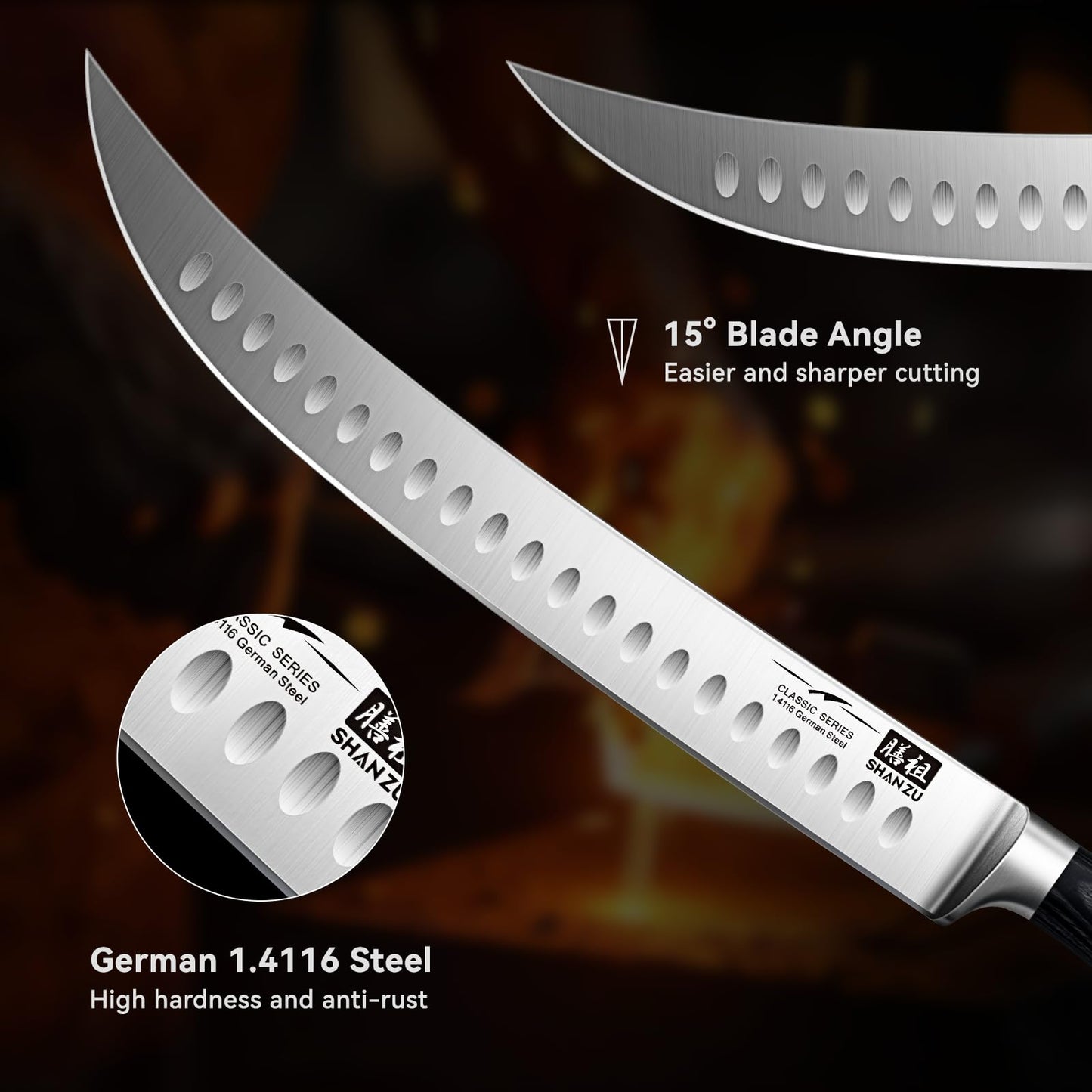 Classic 11.8" High Carbon Steel Carving Slicing Knife