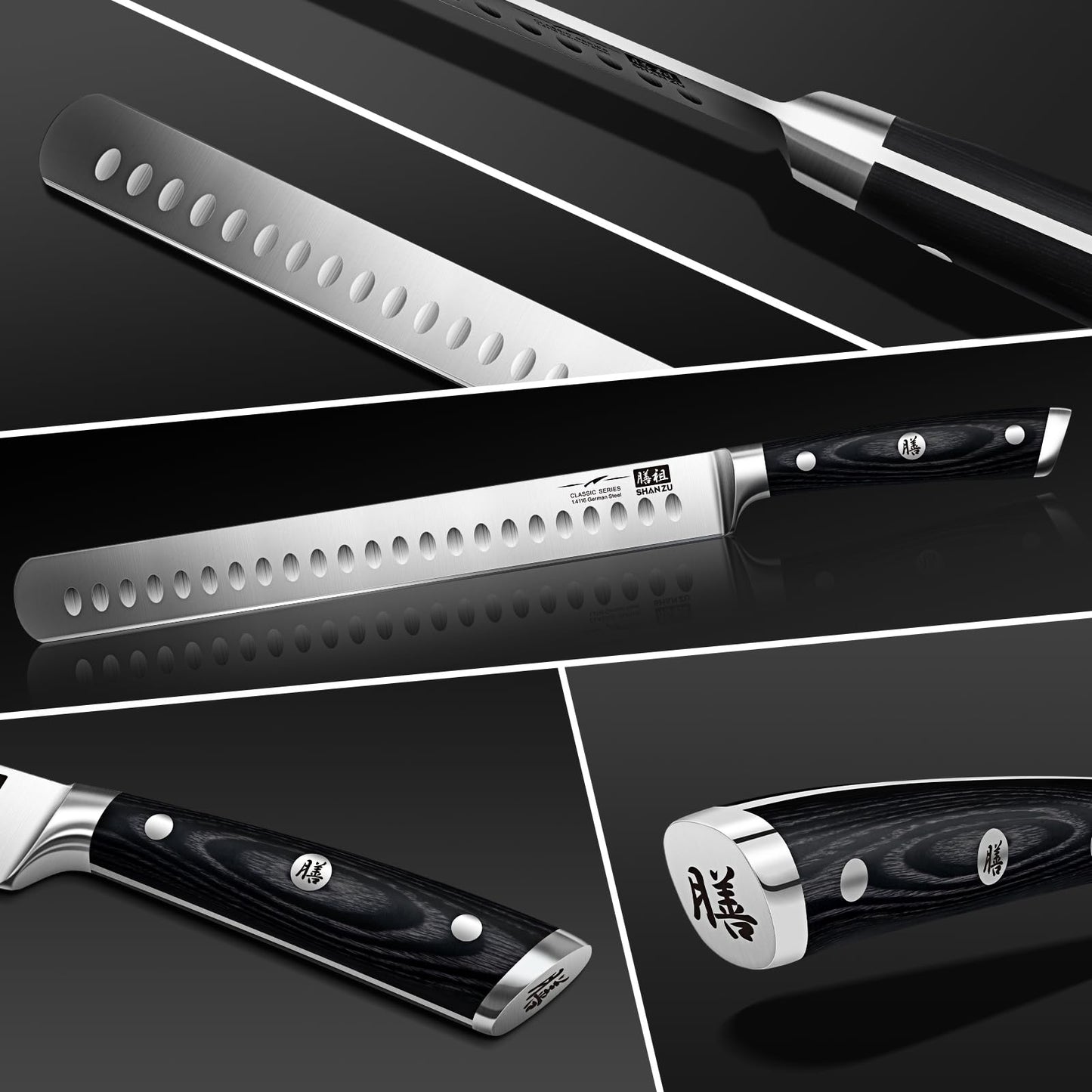 Classic 11.8" High Carbon Steel Brisket Slicing Knife