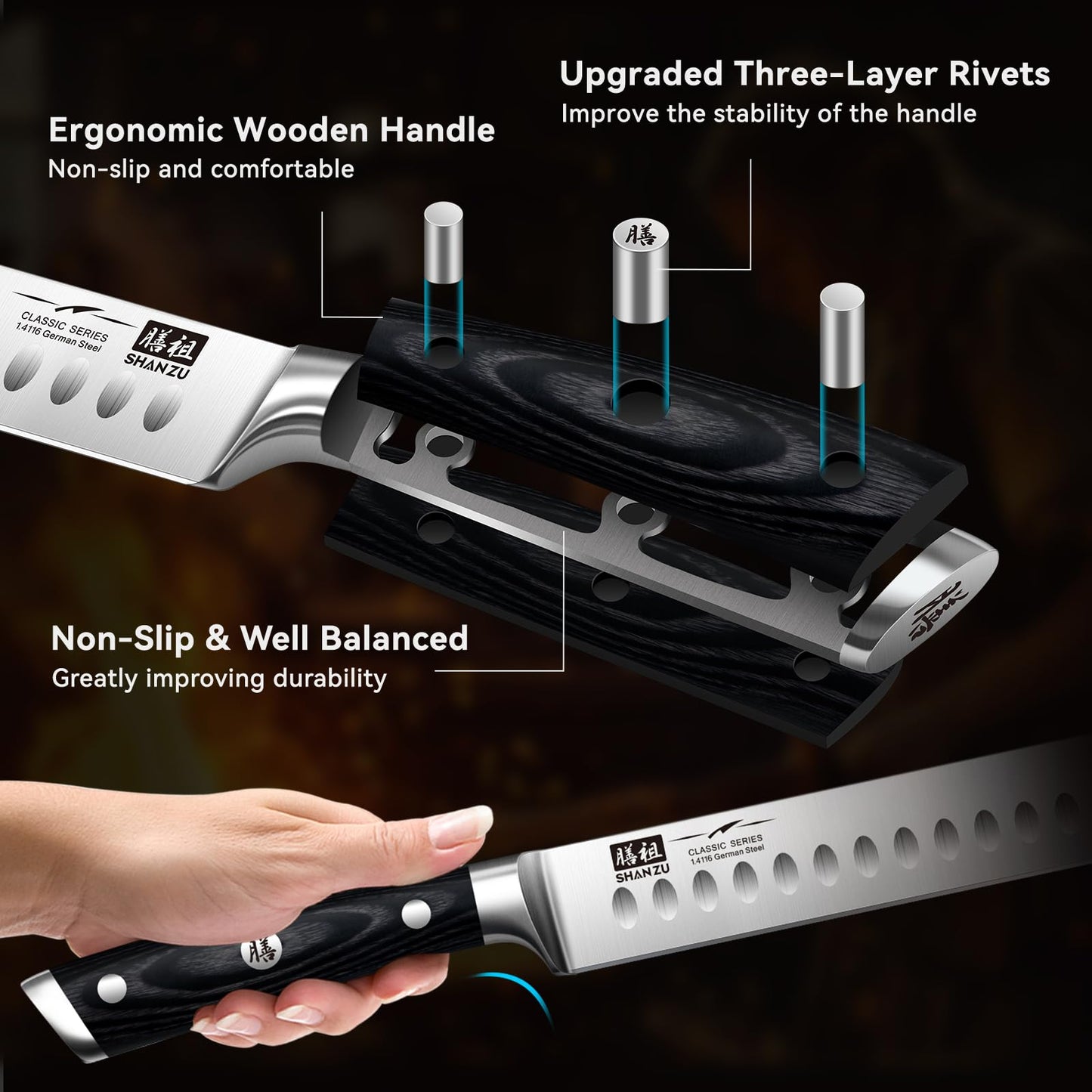 Classic 11.8" High Carbon Steel Brisket Slicing Knife