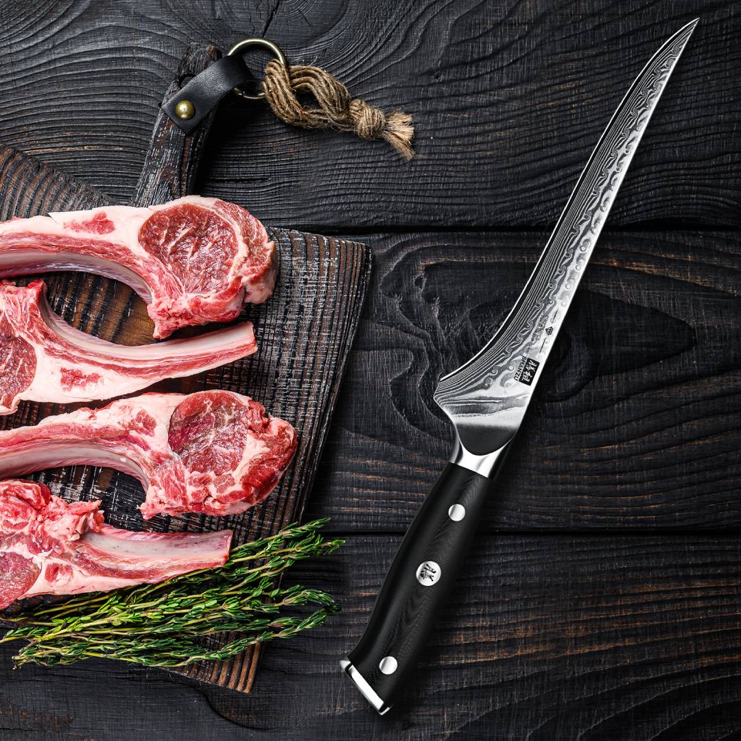 PRO Damascus Fillet Knife+MAGNE TICKNIFE HOLDER