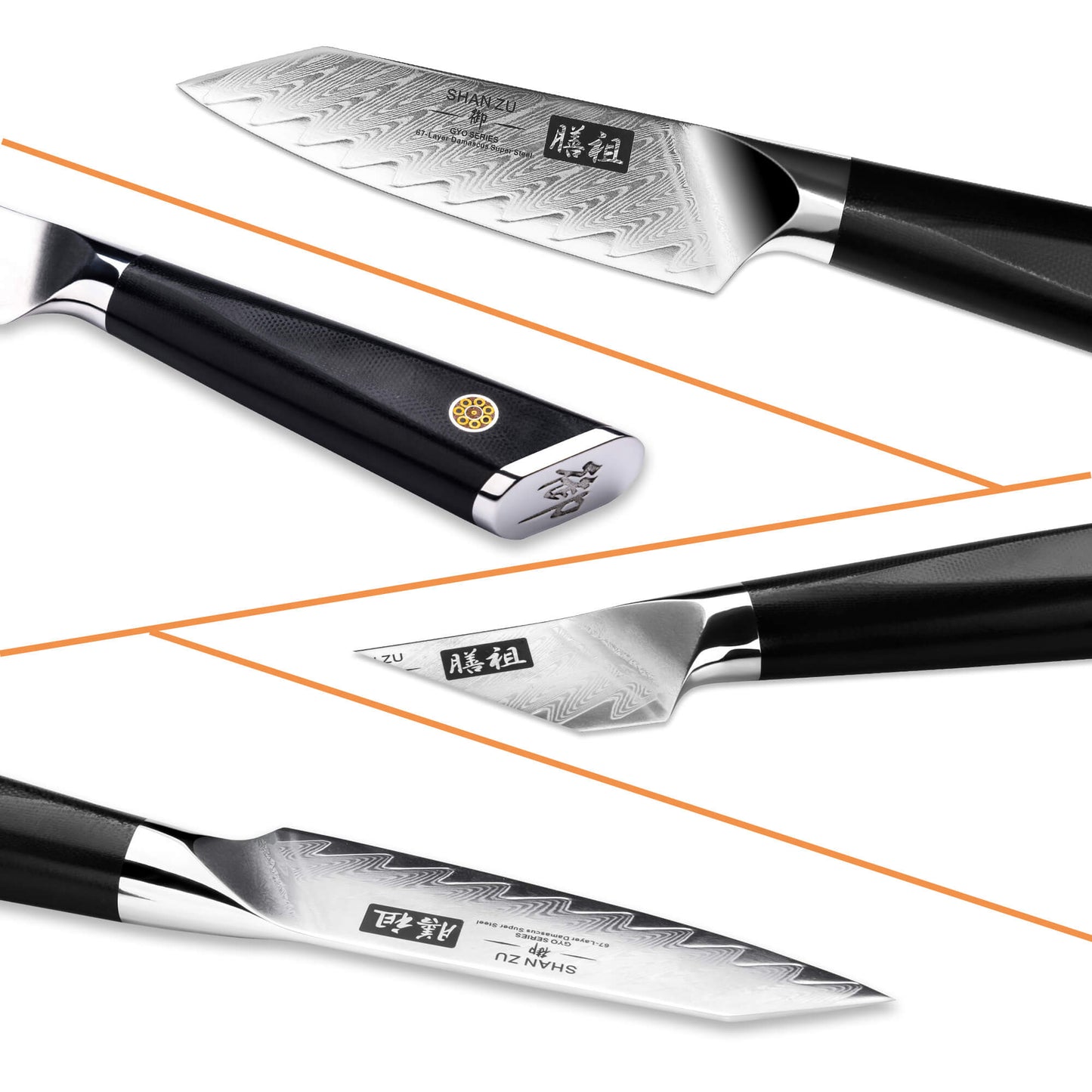 GYO Damascus Paring Knife