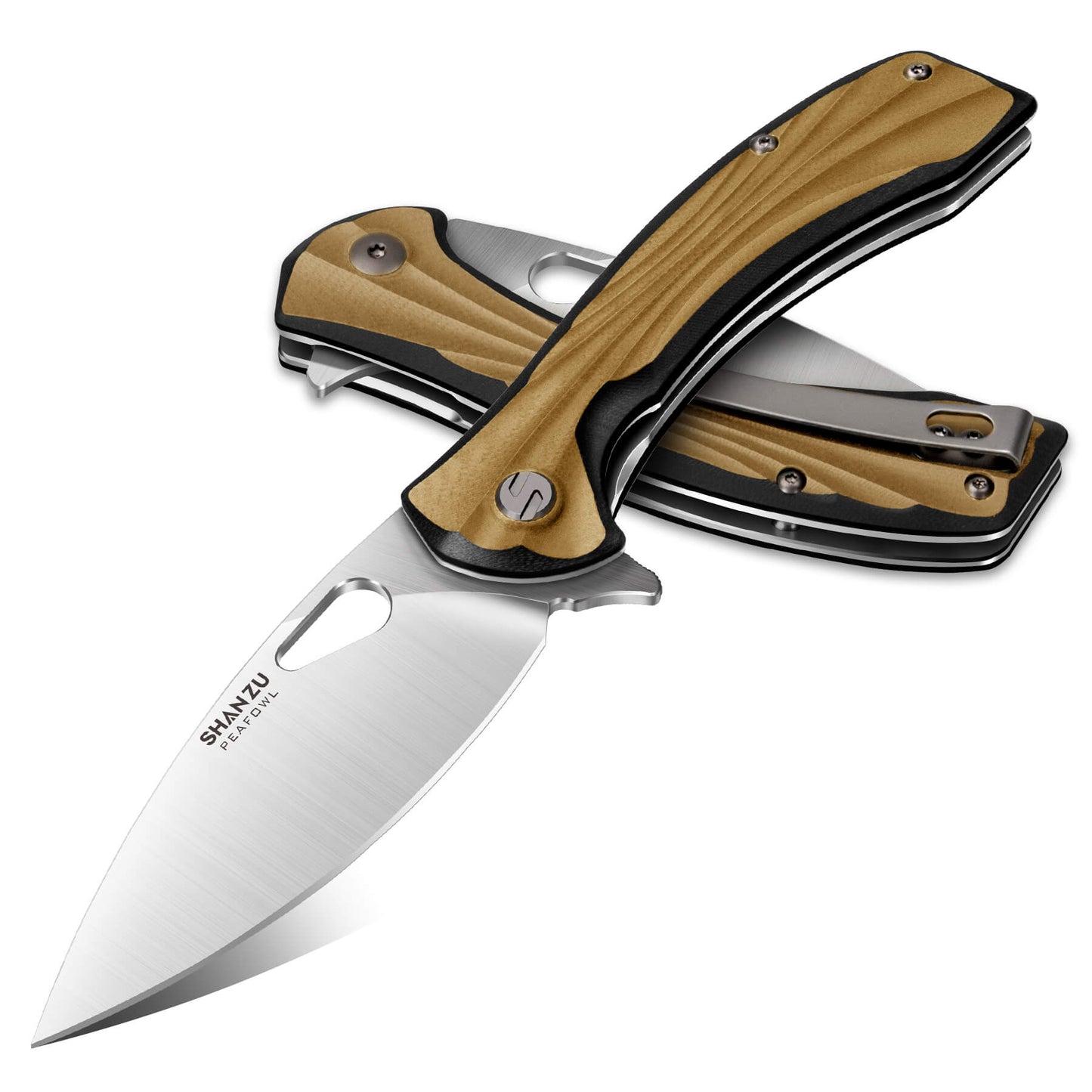 Yellow Peafowl | Liner Lock Knife | 7.80” ZDF905 Blade & G10 Handle
