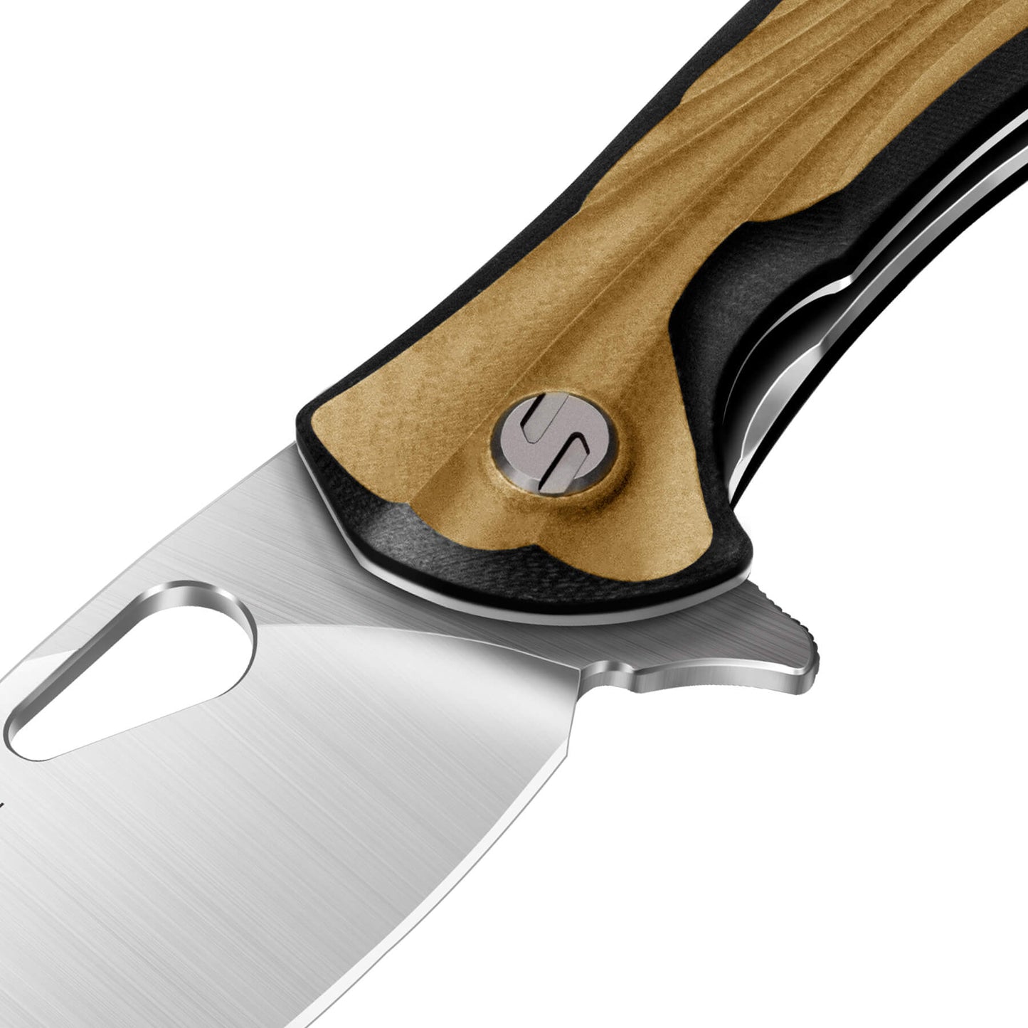 Yellow Peafowl | Liner Lock Knife | 7.80” ZDF905 Blade & G10 Handle