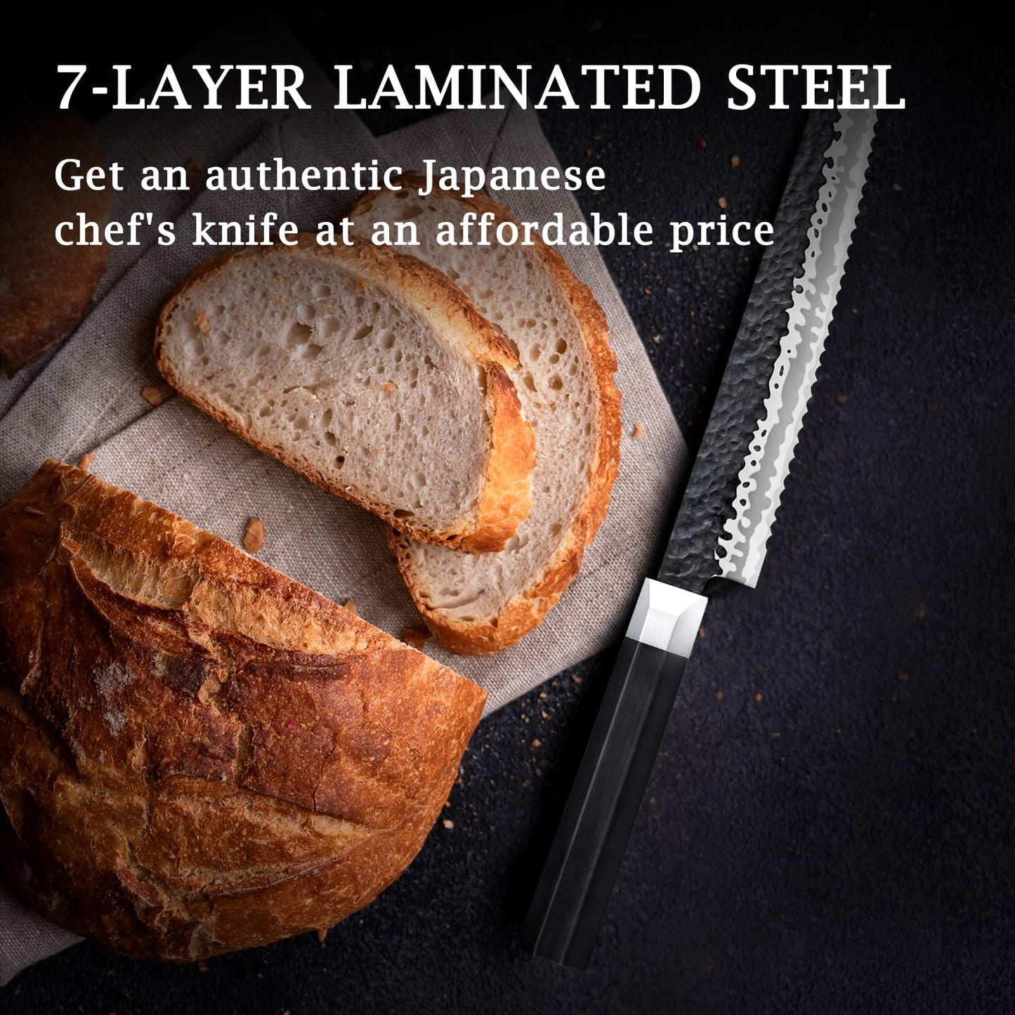 Takumi Japanese Gyuto Bread Knife+MAGNE TICKNIFE HOLDER