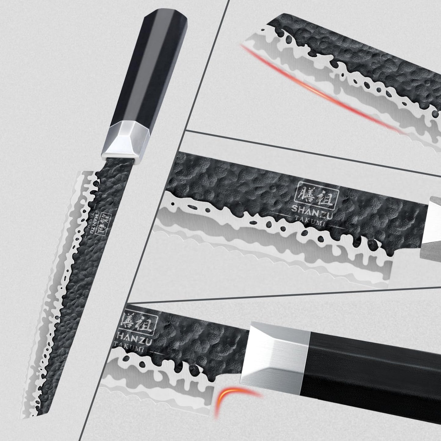 Takumi Japanese Gyuto Bread Knife+MAGNE TICKNIFE HOLDER