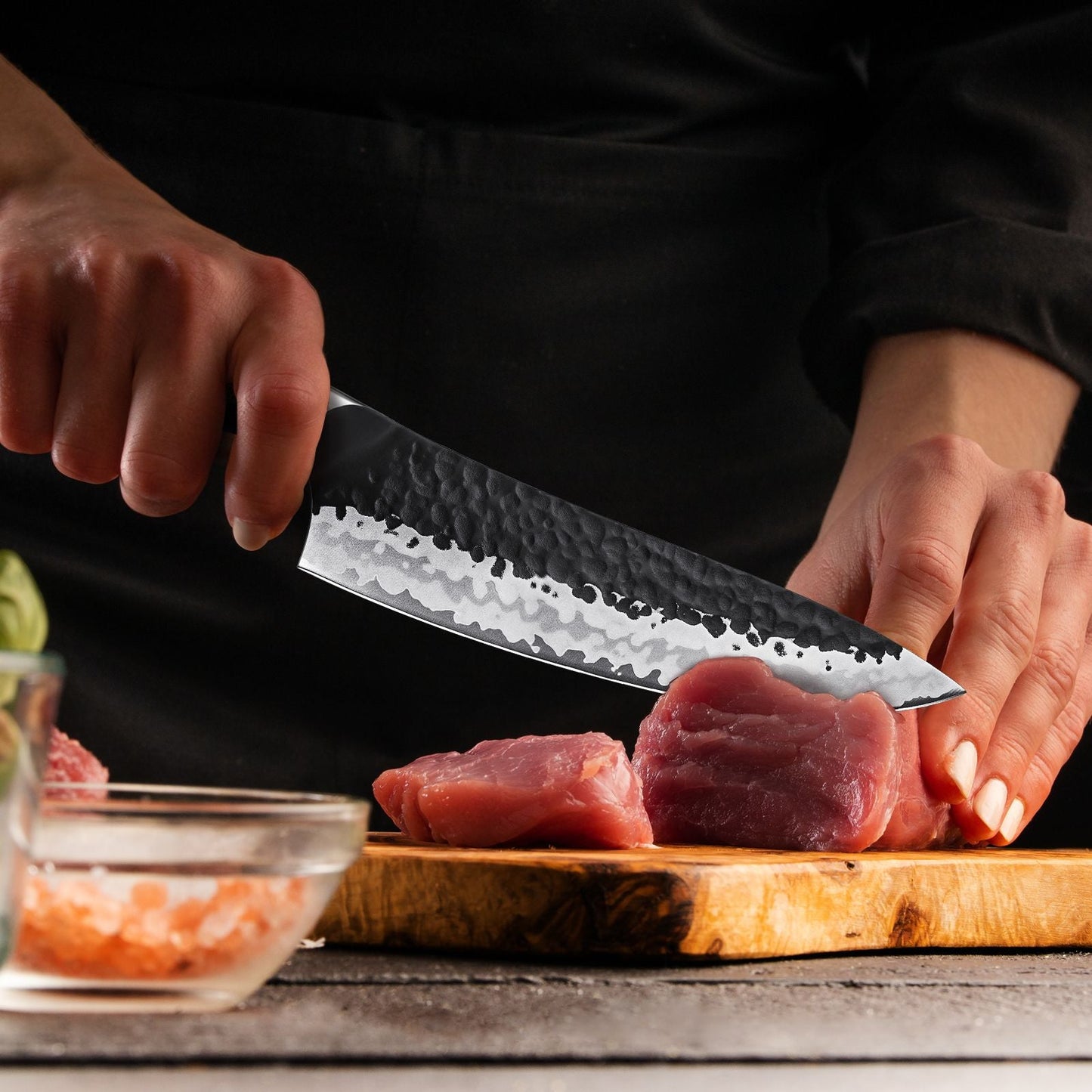 Tengu 7-PCS Japanese Kitchen Knife Set With Block