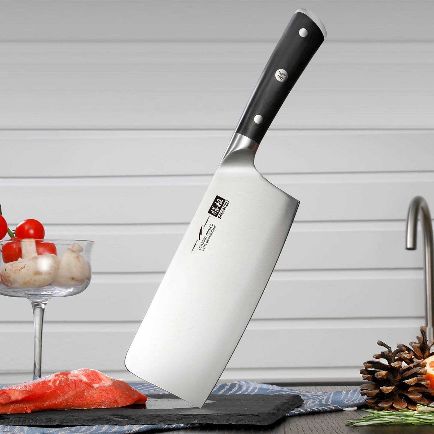 Classic 7" High Carbon Steel Chopping Knife