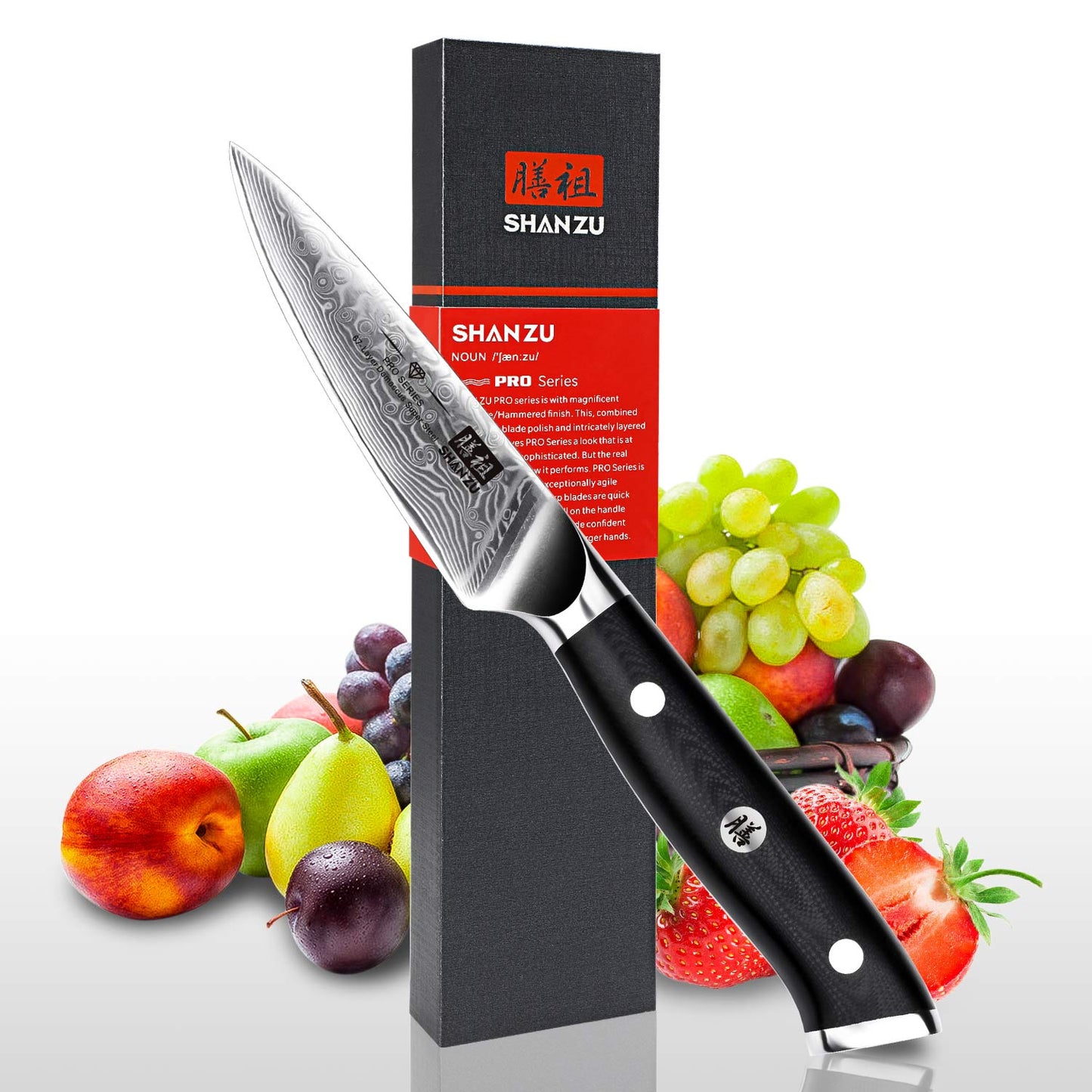 PRO Damascus Paring Knife