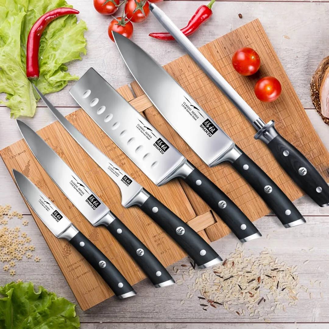 Classic 7-PCS High Carbon Steel Knife Set